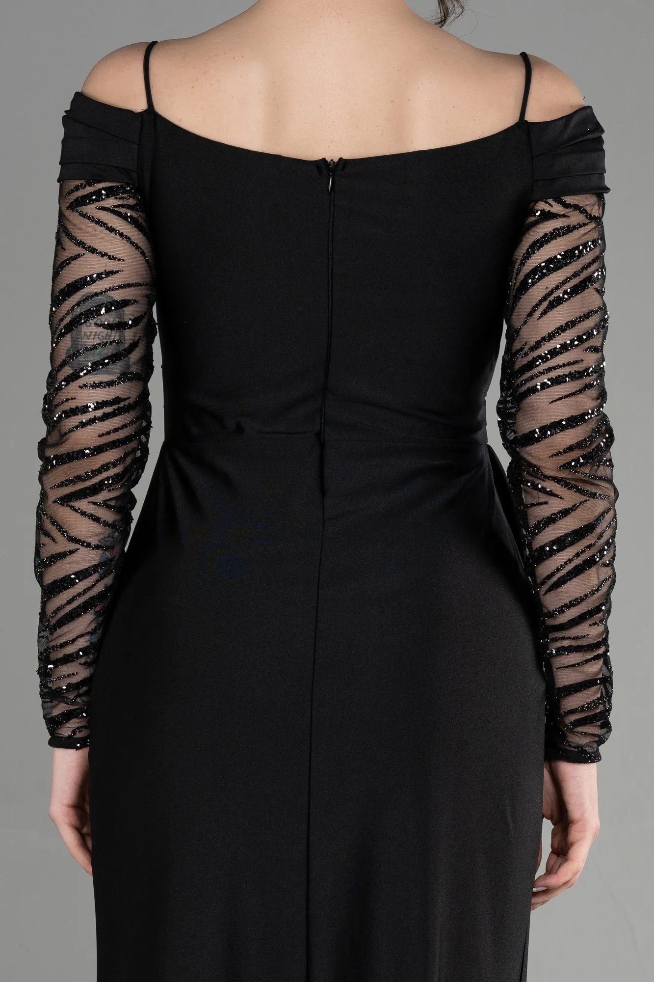 Black-Long Evening Dress ABU3656