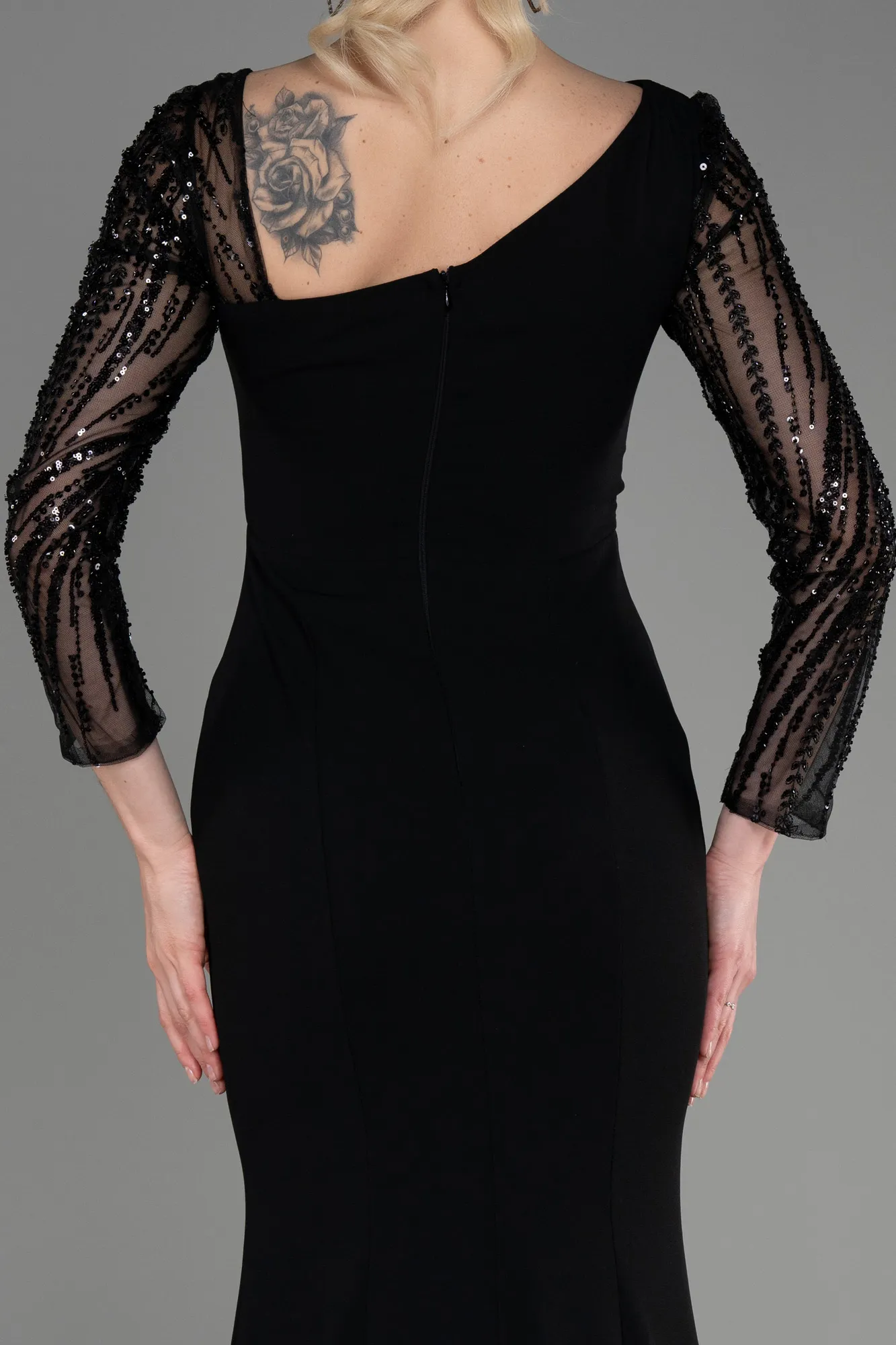 Black-Long Evening Dress ABU3712