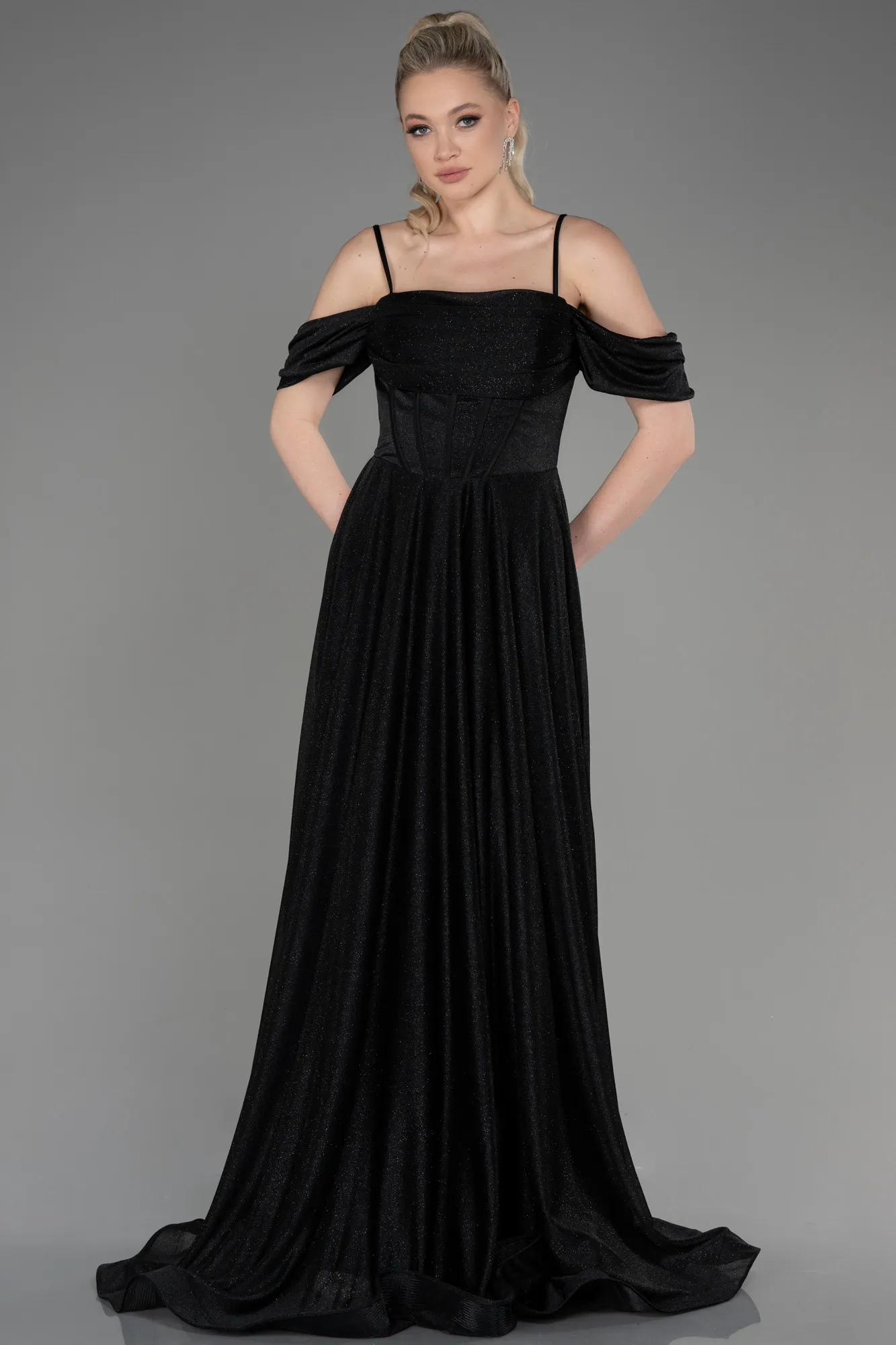 Black-Long Evening Dress ABU3767
