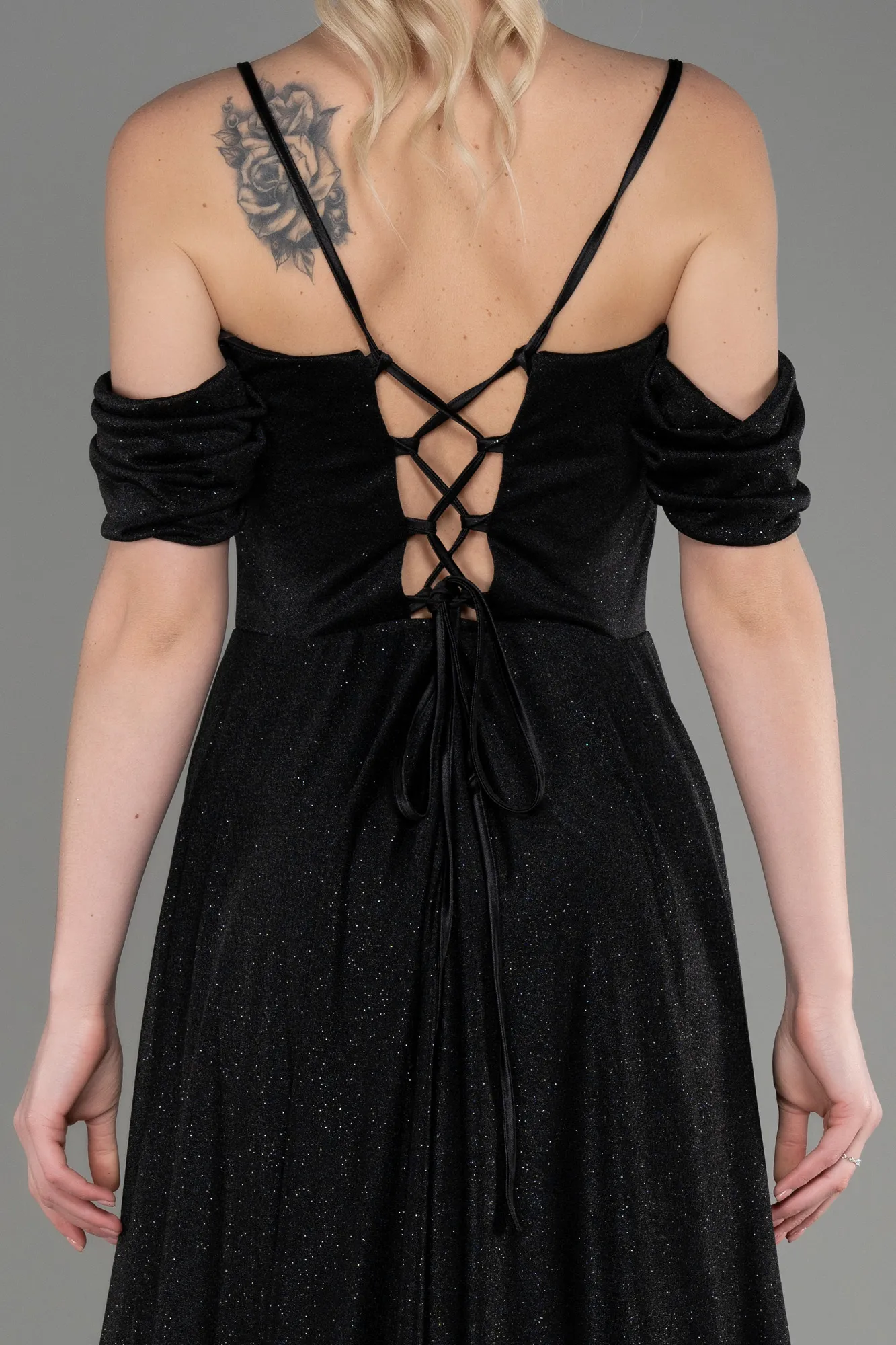 Black-Long Evening Dress ABU3767