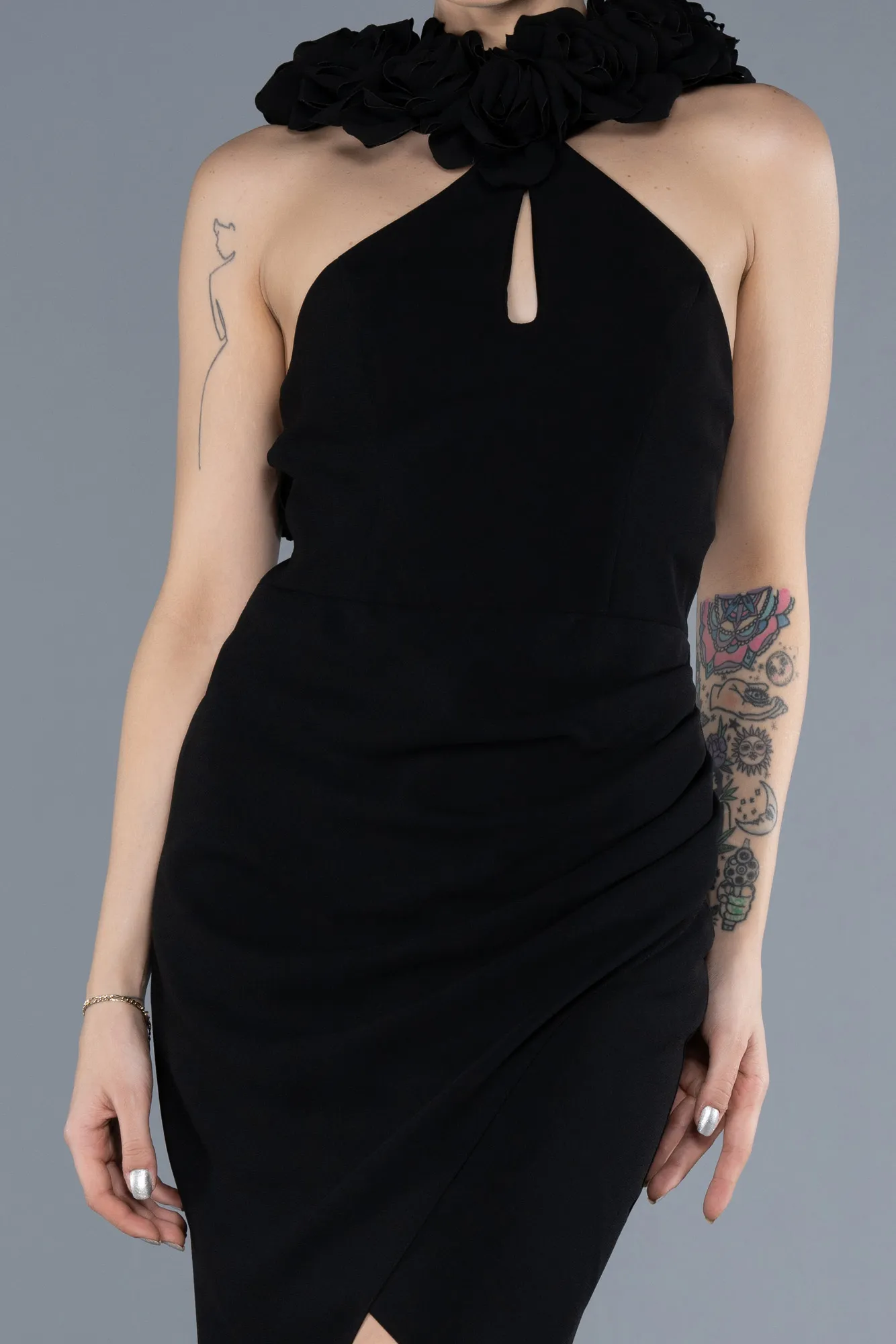 Black-Long Evening Dress ABU4610