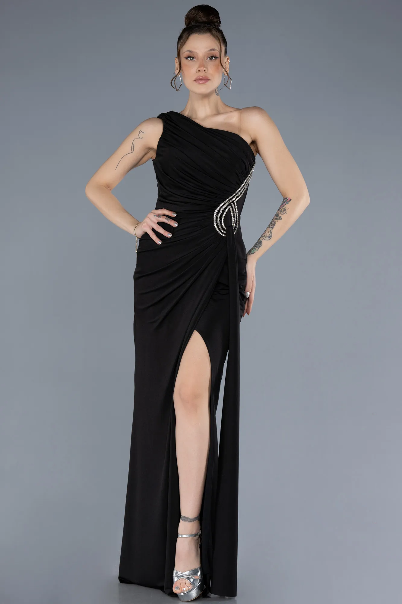 Black-Long Evening Dress ABU4611