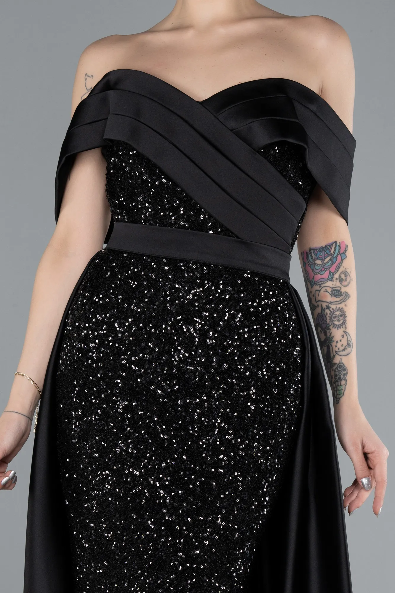 Black-Long Evening Dress ABU4661