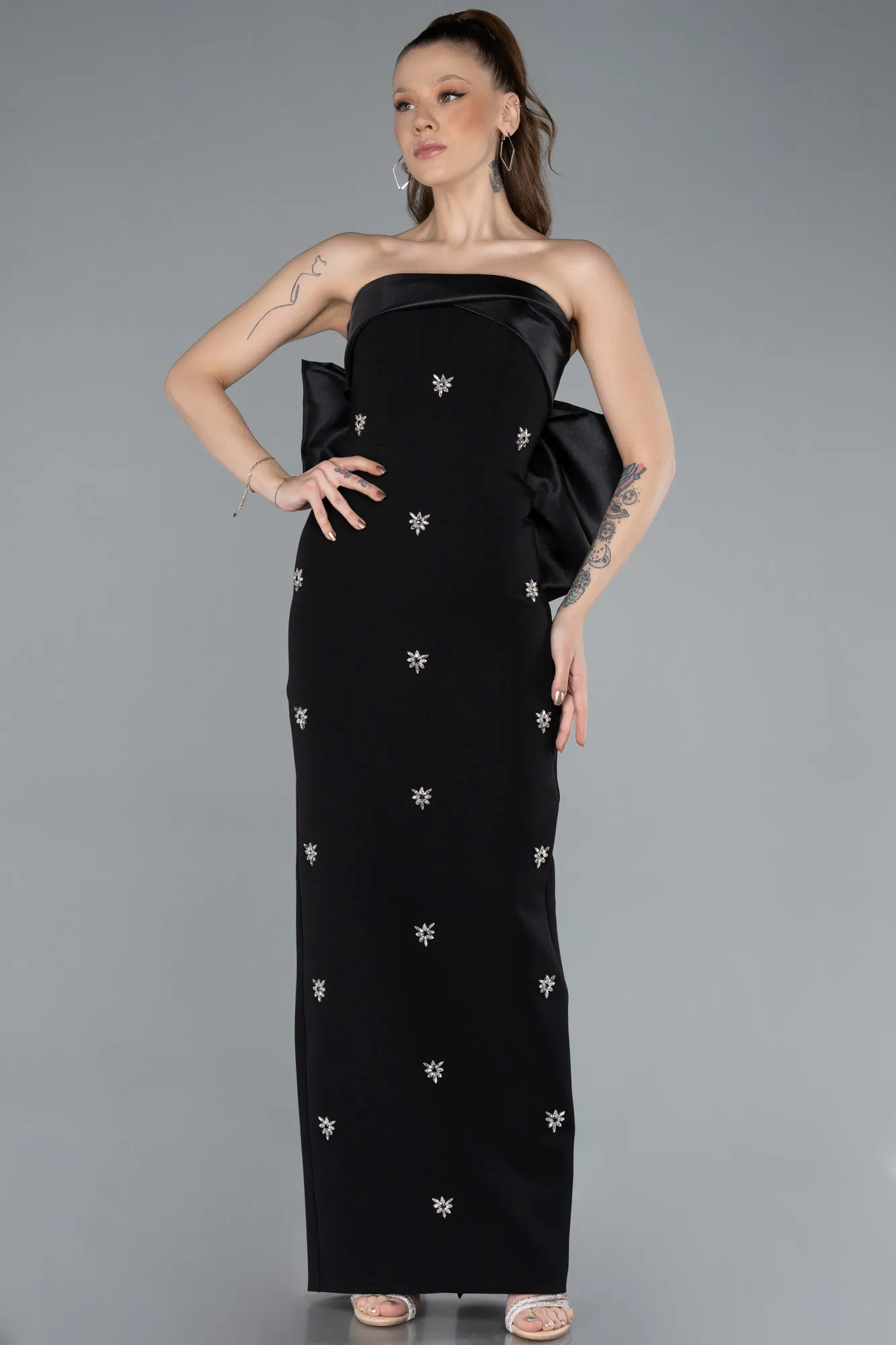 Black-Long Evening Dress ABU4716