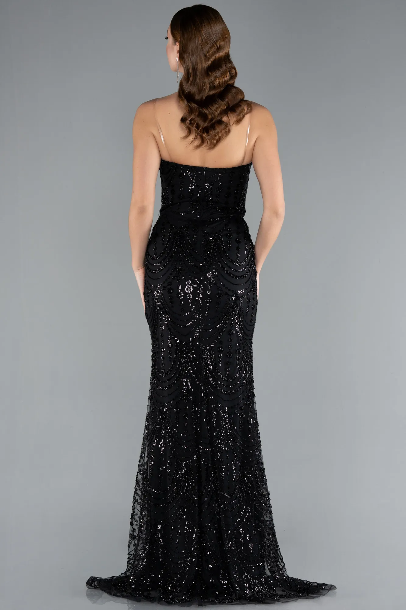 Black-Long Evening Dress ABU4907