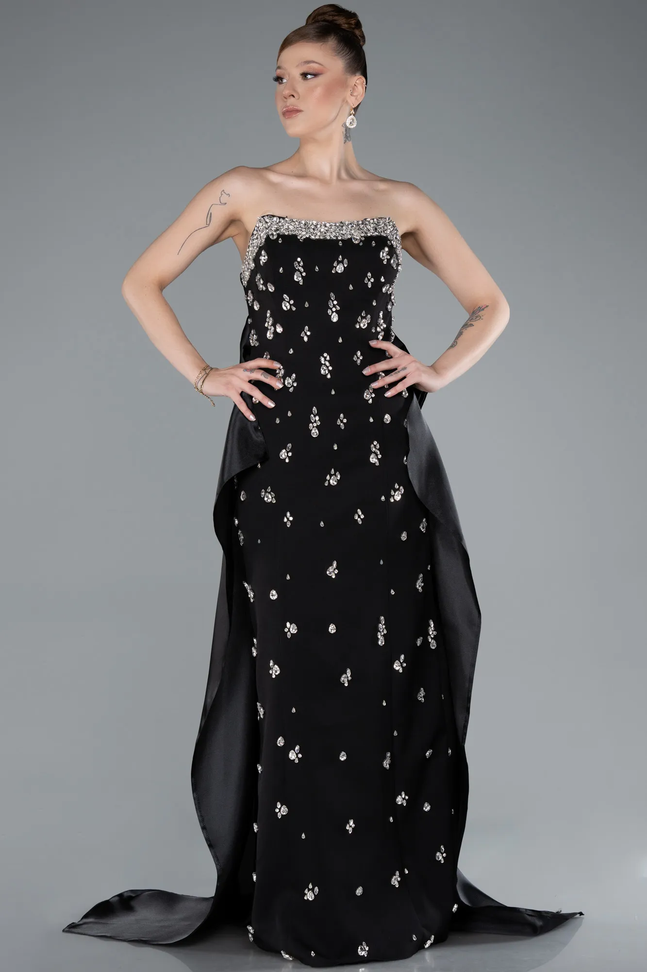 Black-Long Evening Dress ABU4921