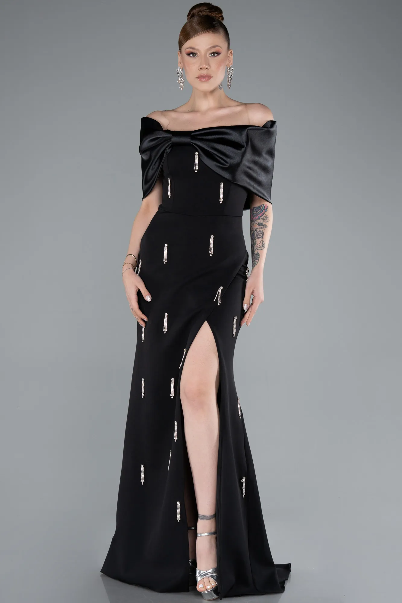 Black-Long Evening Dress ABU4924