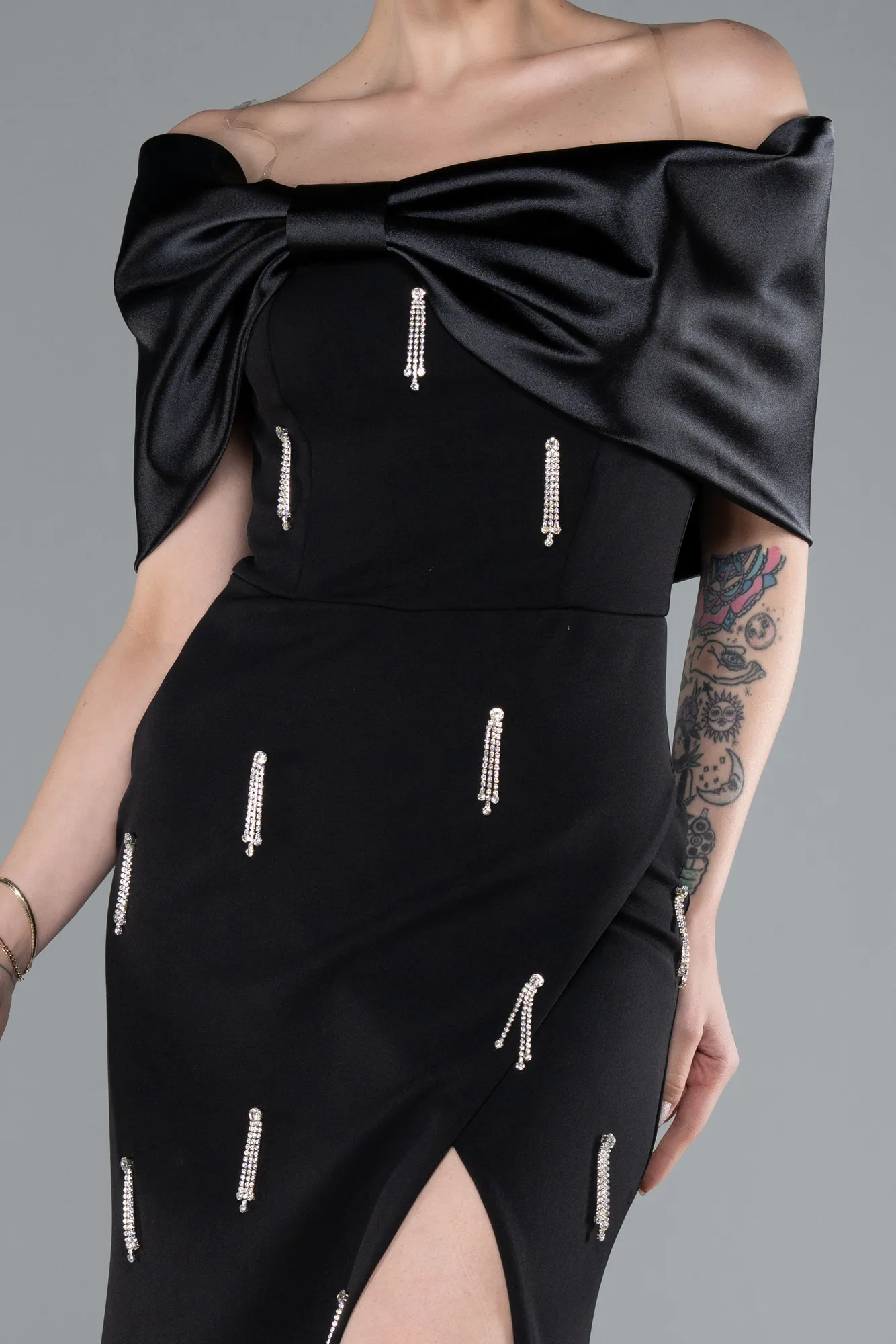 Black-Long Evening Dress ABU4924