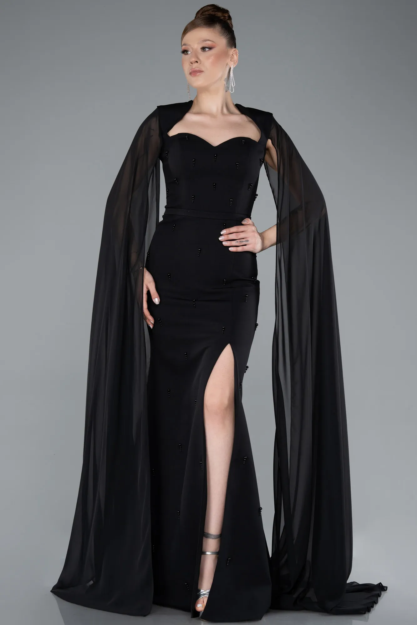 Black-Long Evening Dress ABU4927