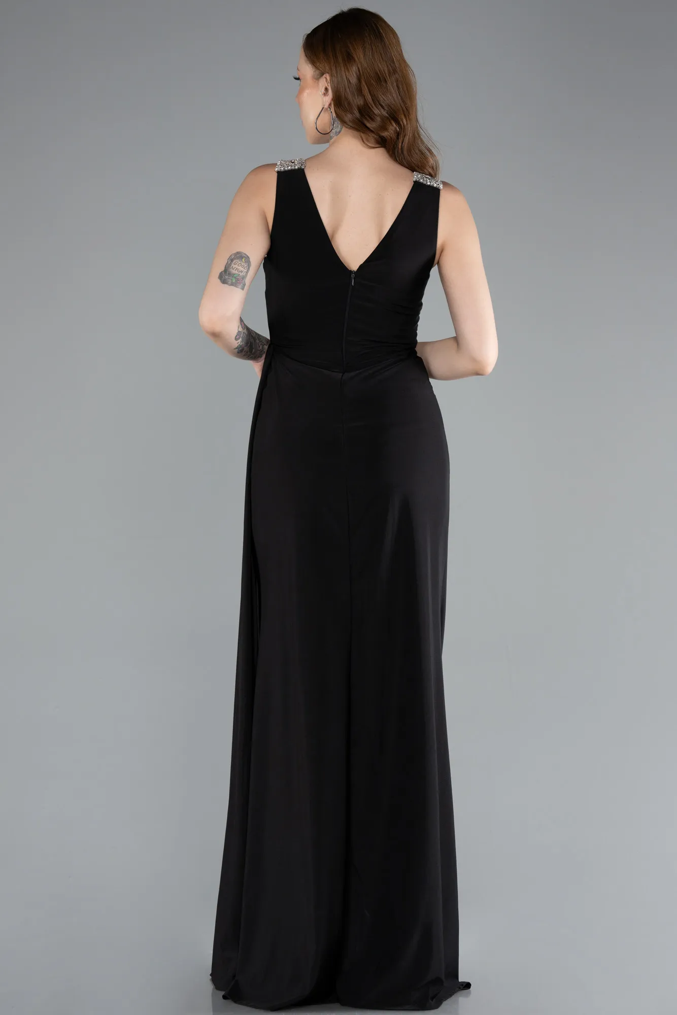 Black-Long Evening Dress ABU4967