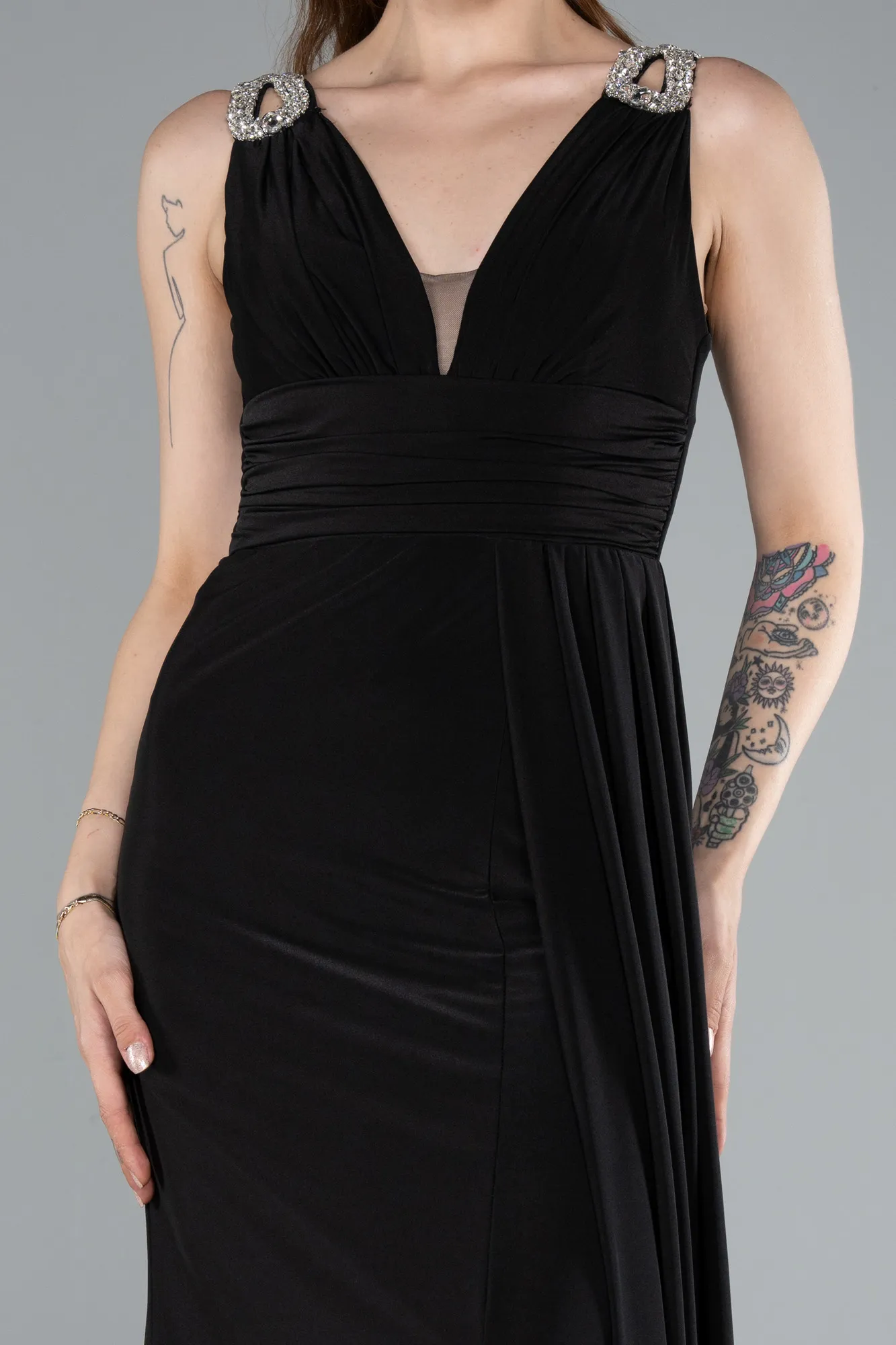 Black-Long Evening Dress ABU4967