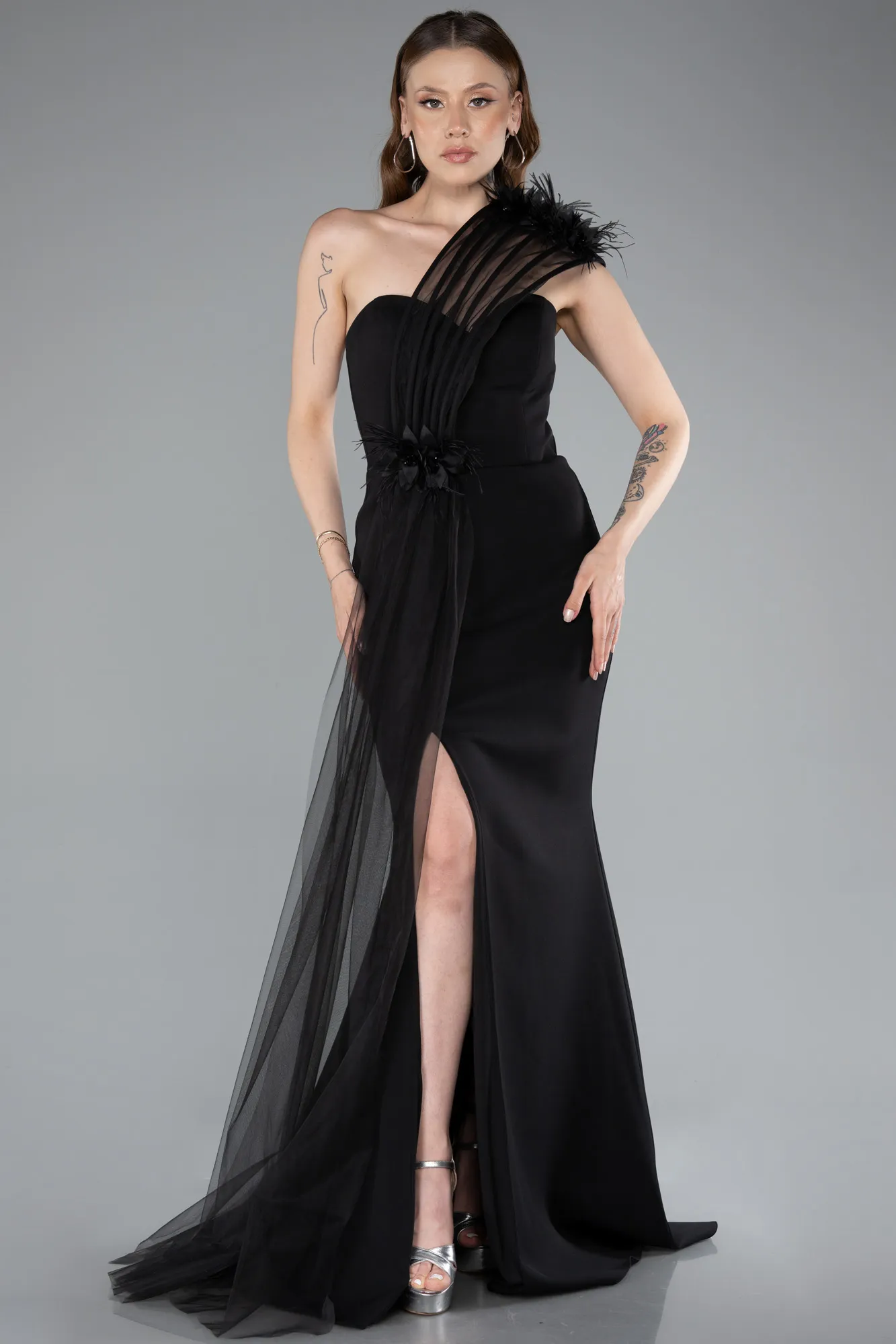 Black-Long Evening Dress ABU4969