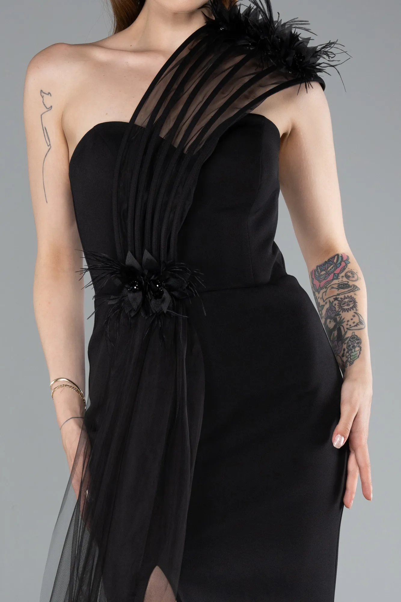 Black-Long Evening Dress ABU4969