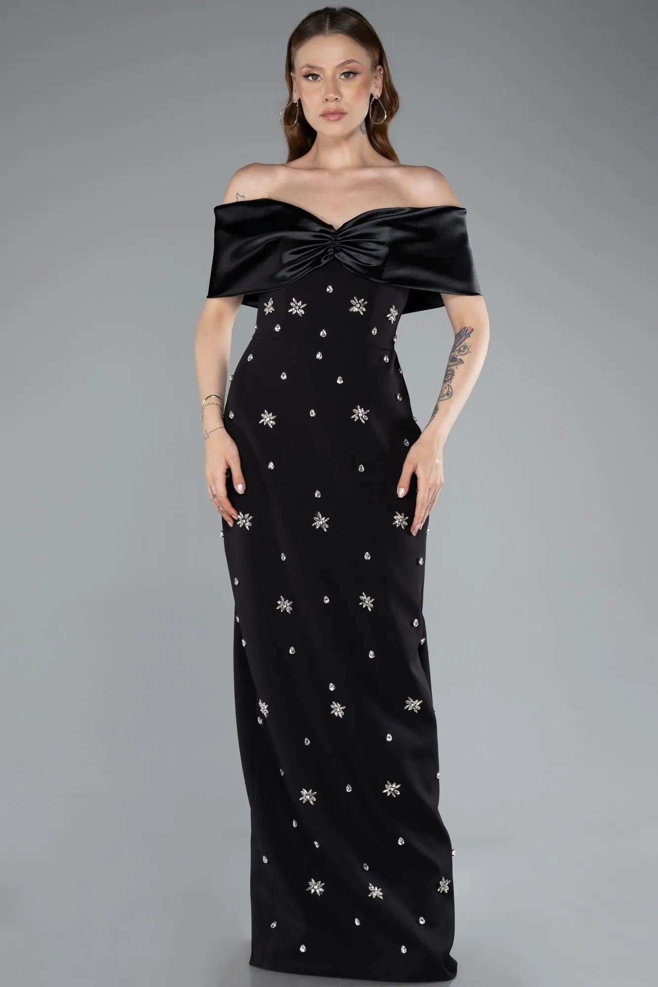 Black-Long Evening Dress ABU4973