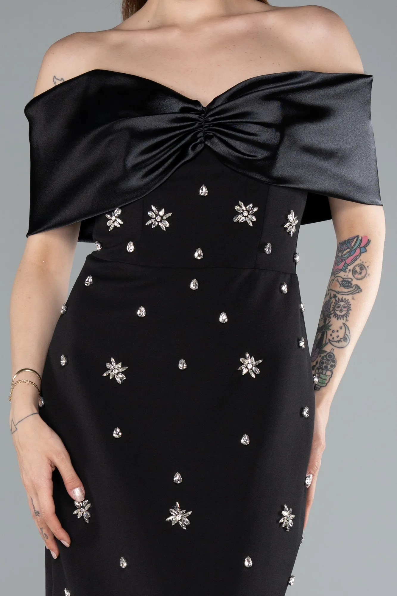 Black-Long Evening Dress ABU4973