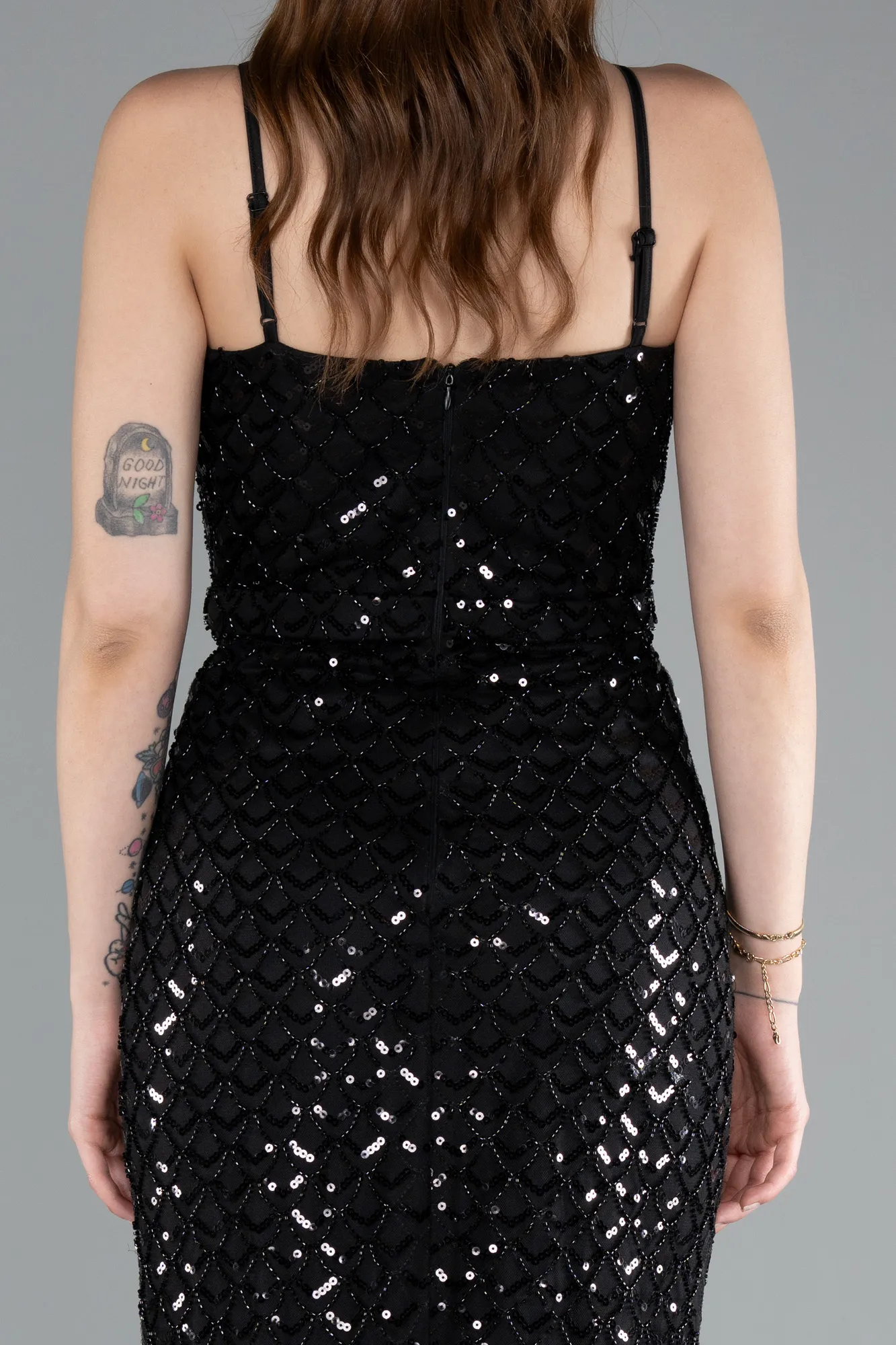 Black-Long Evening Dress ABU4980