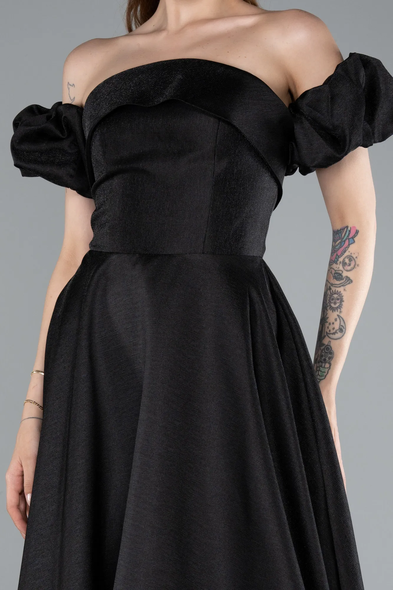 Black-Long Evening Dress ABU4983