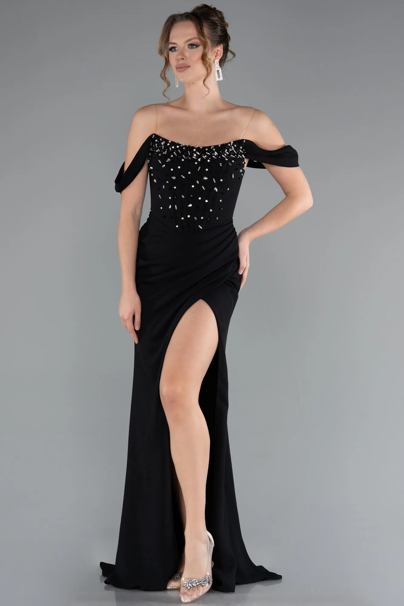 Black-Long Evening Dress ABU5016