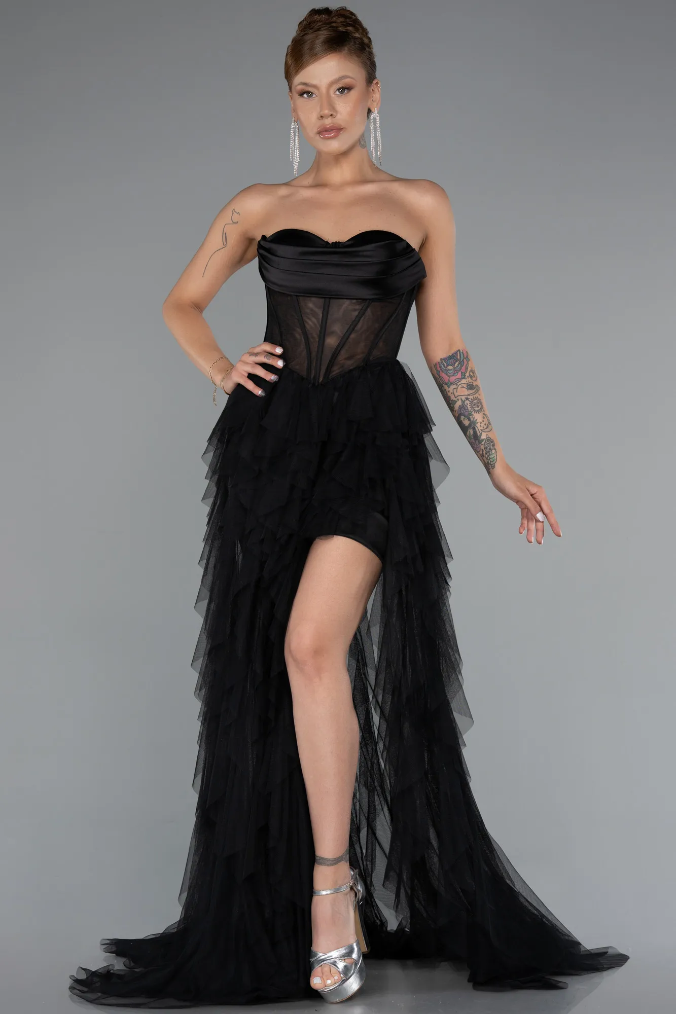 Black-Long Evening Dress ABU5071