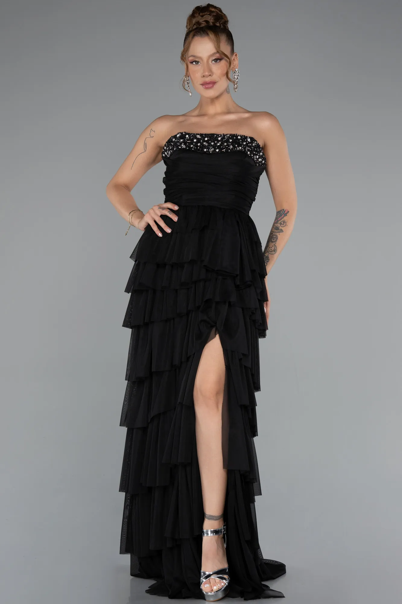 Black-Long Evening Dress ABU5104