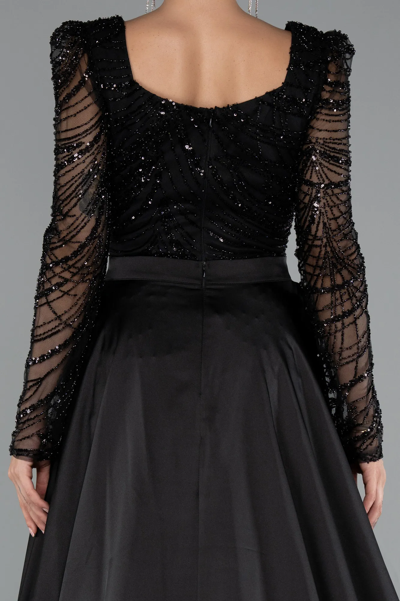 Black-Long Evening Dress ABU5107