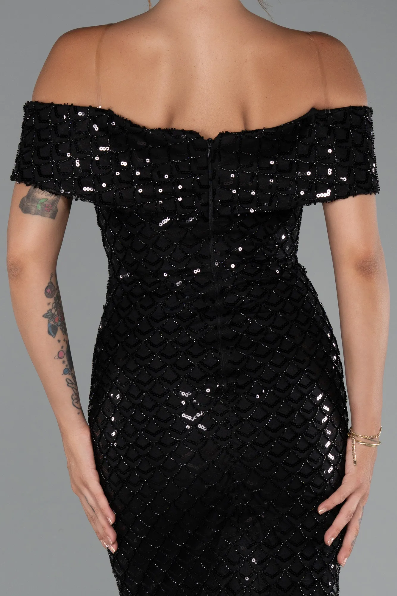 Black-Long Evening Dress ABU5186