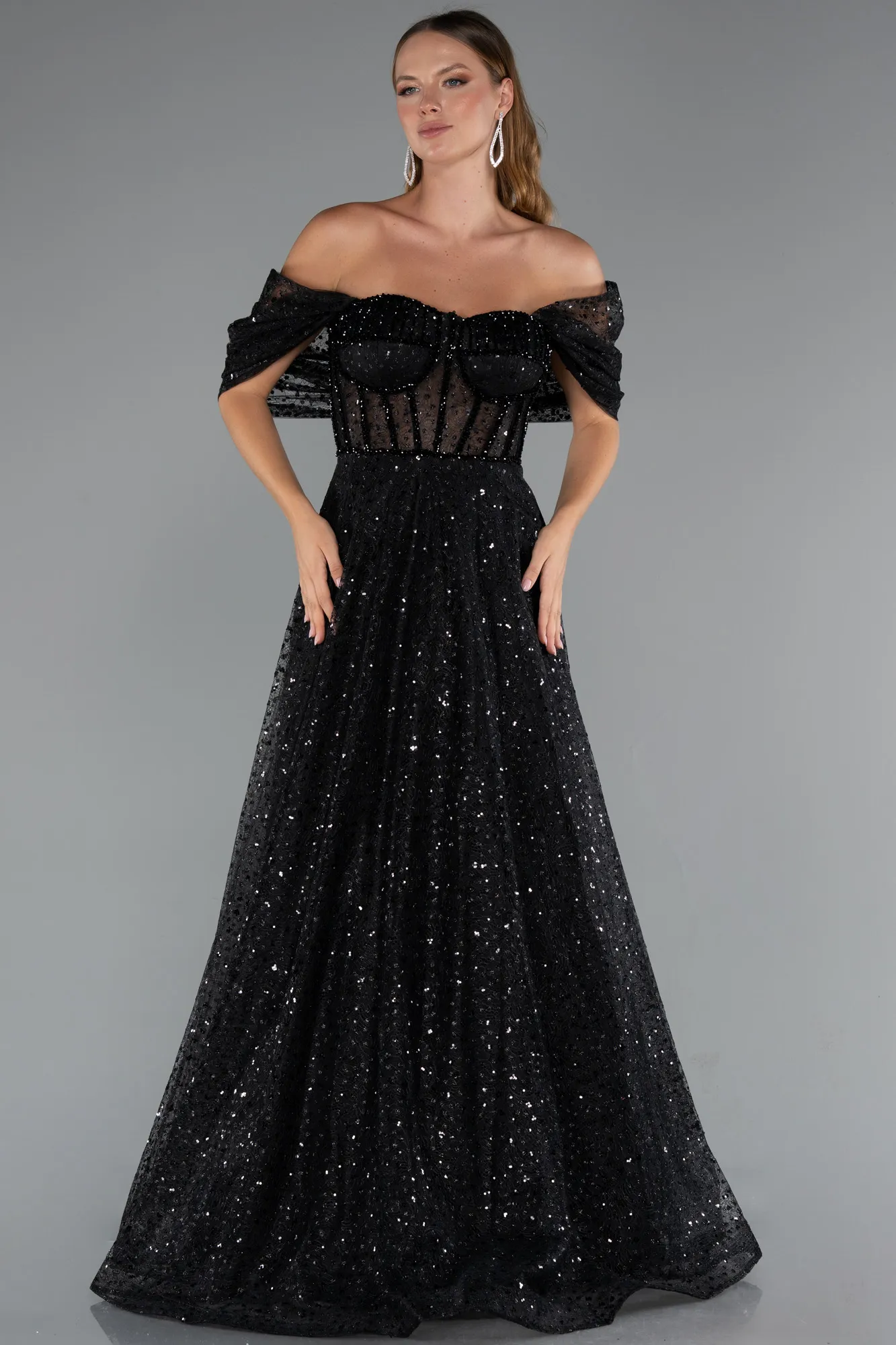 Black-Long Evening Dress ABU5226
