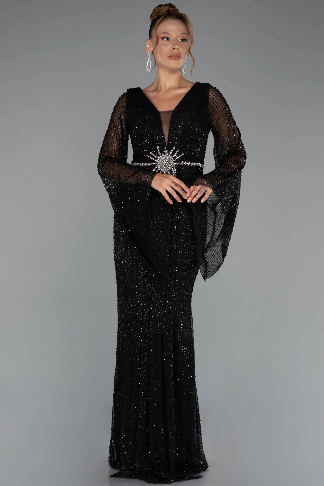 Black-Long Evening Dress ABU5289