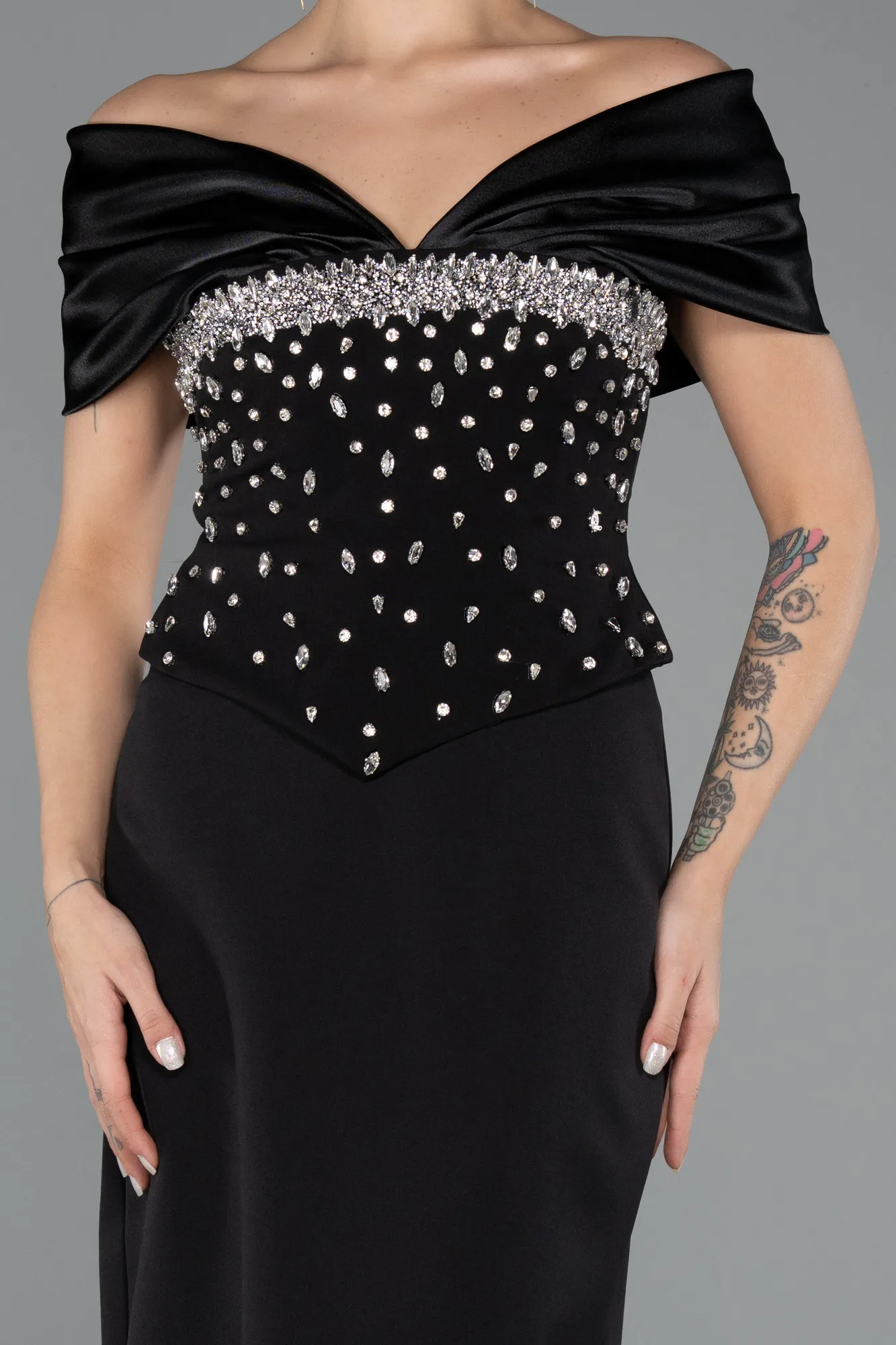 Black-Long Evening Dress ABU5440