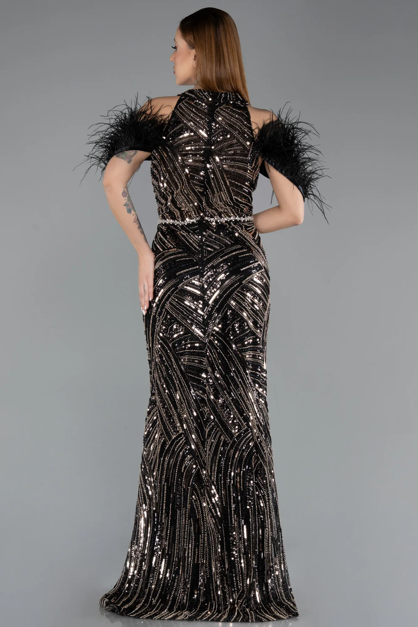 Black-Long Evening Dress ABU5538