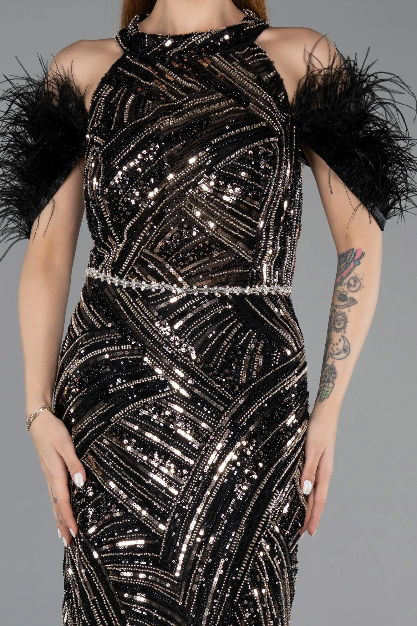 Black-Long Evening Dress ABU5538