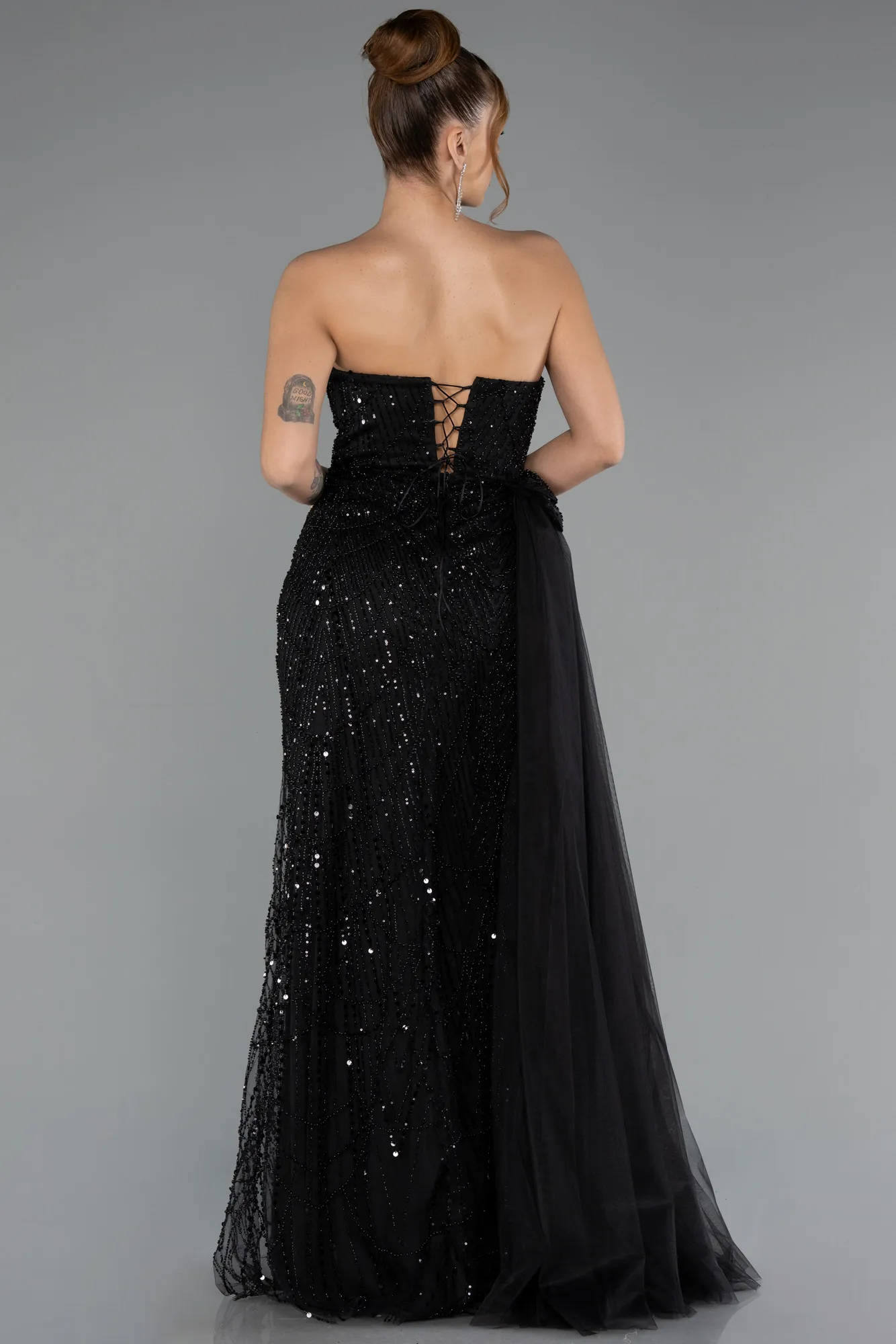 Black-Long Evening Dress ABU5586