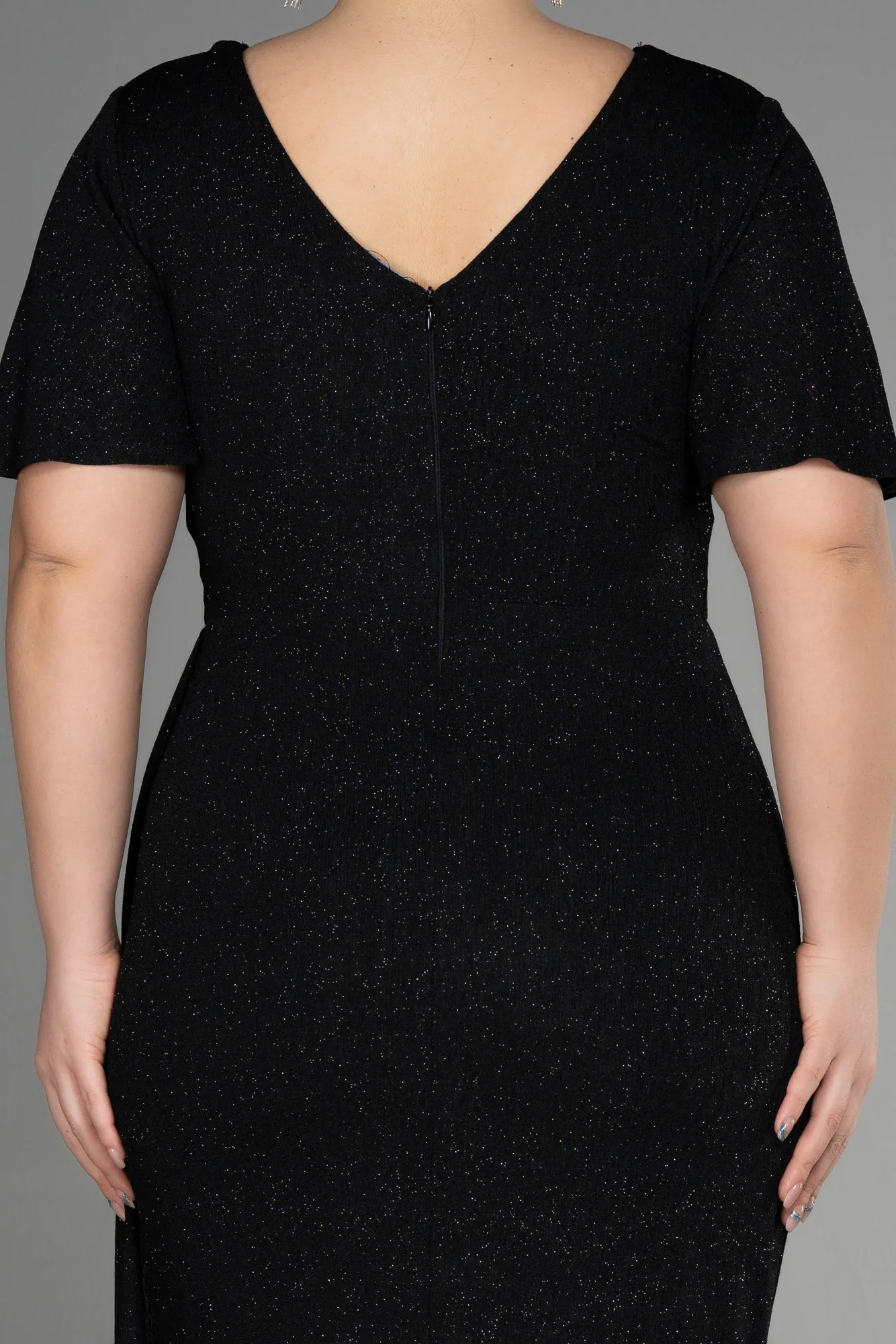 Black-Long Formal Plus Size Dress ABU3645