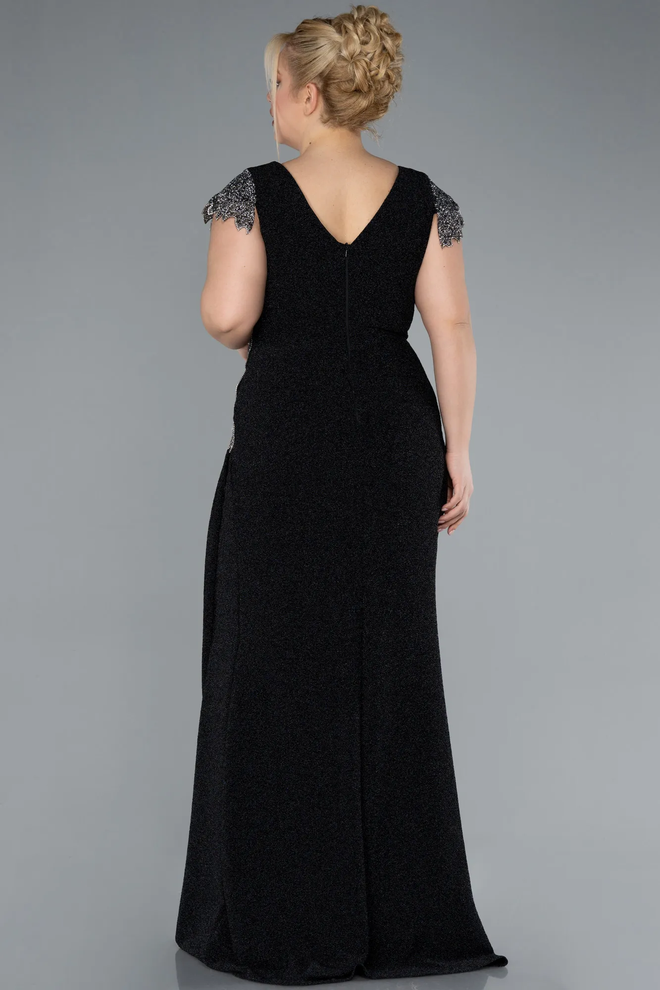 Black-Long Formal Plus Size Dress ABU4614