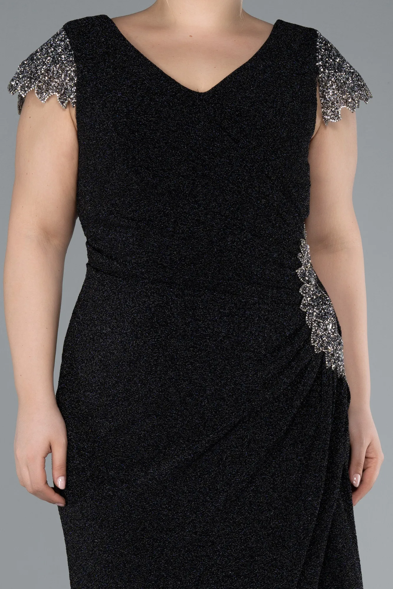 Black-Long Formal Plus Size Dress ABU4614