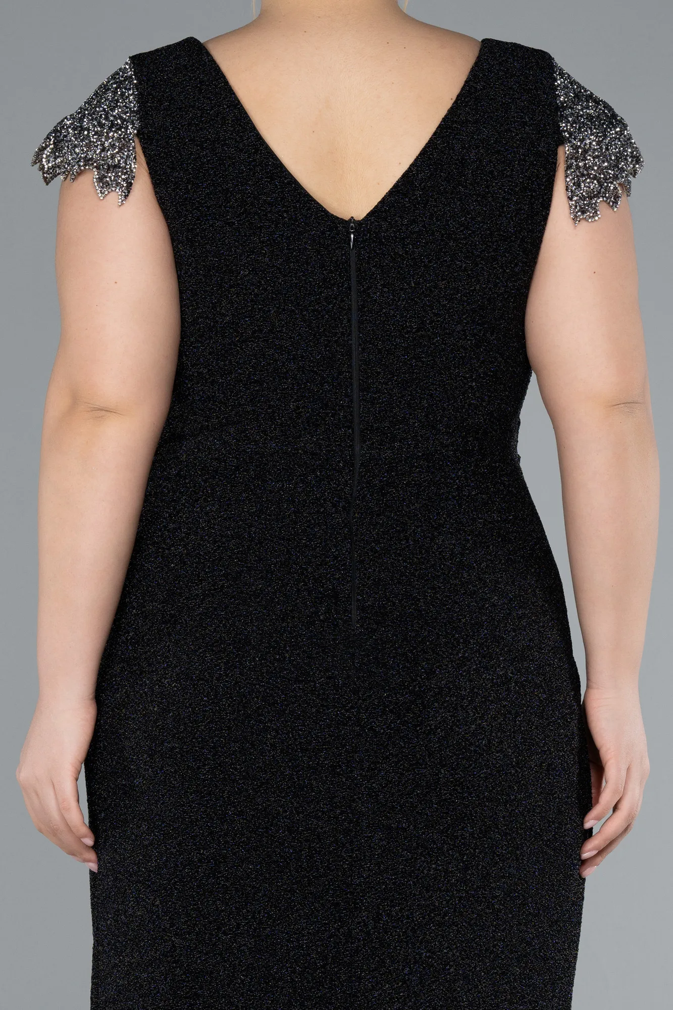 Black-Long Formal Plus Size Dress ABU4614