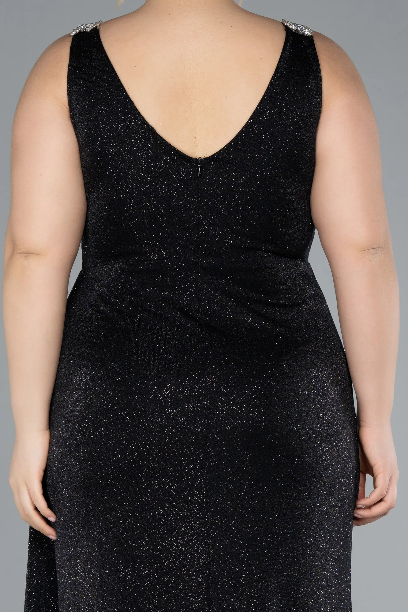 Black-Long Formal Plus Size Dress ABU4748