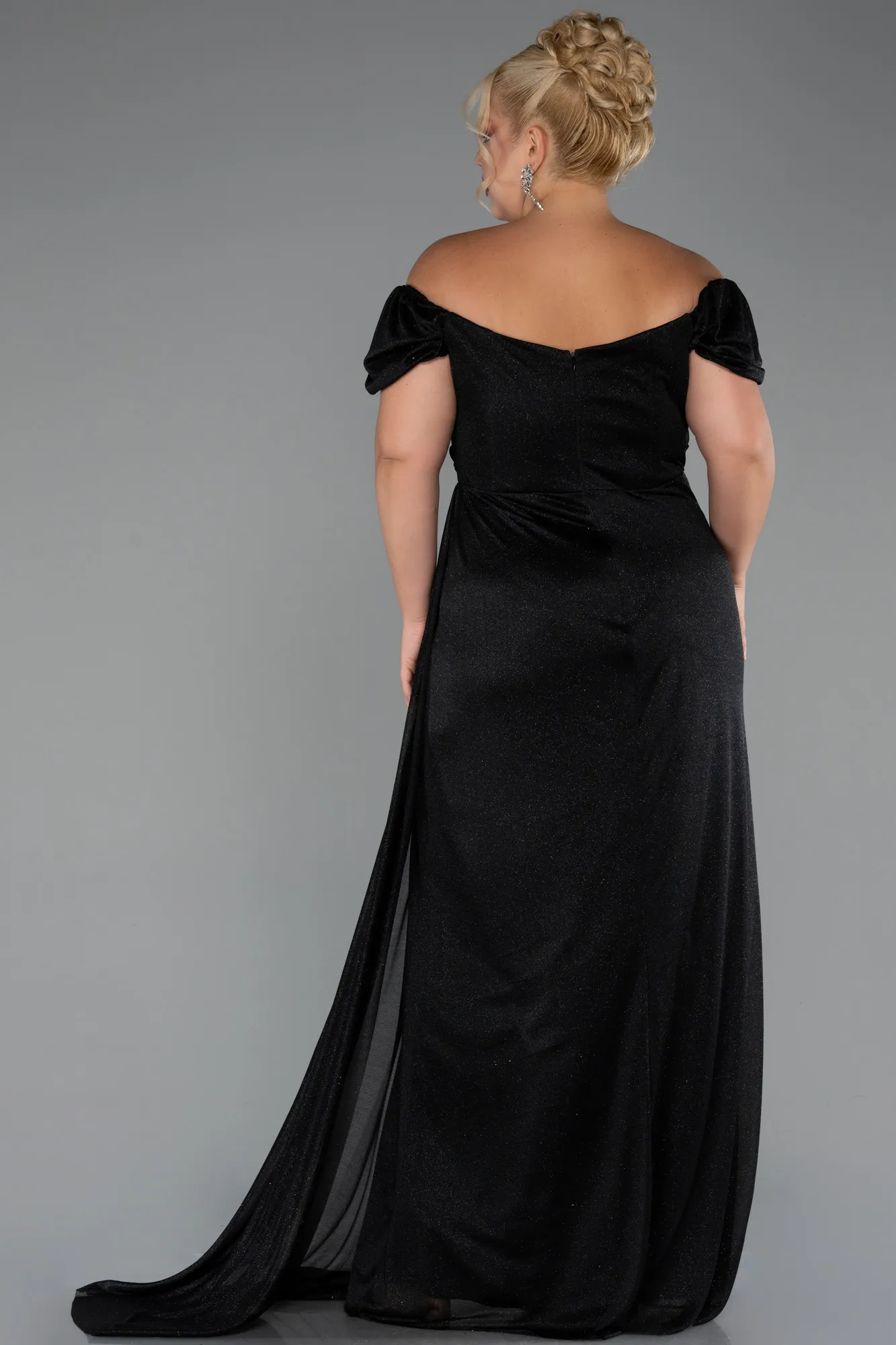 Black-Long Formal Plus Size Dress ABU5252