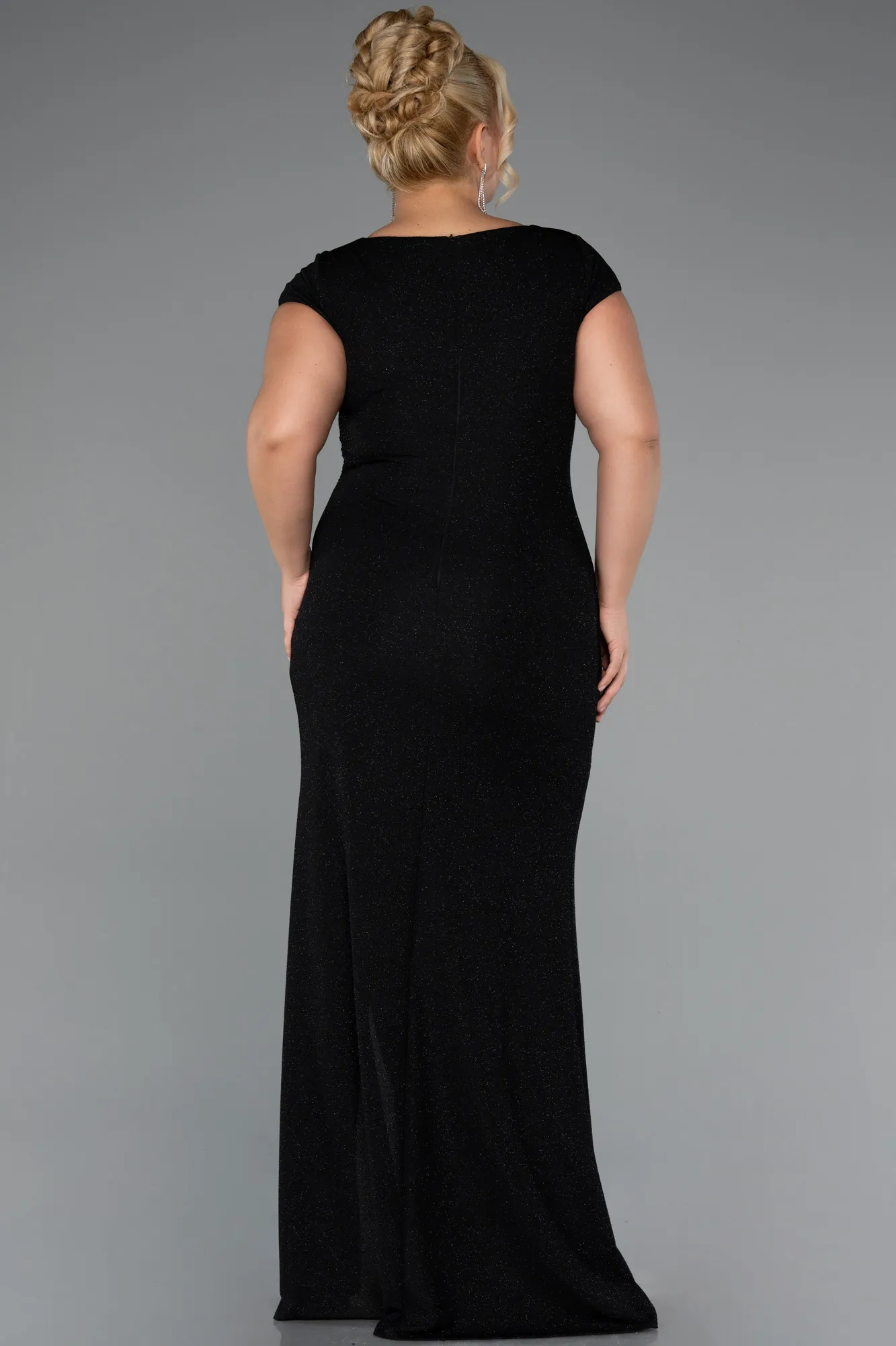 Black-Long Formal Plus Size Dress ABU5317
