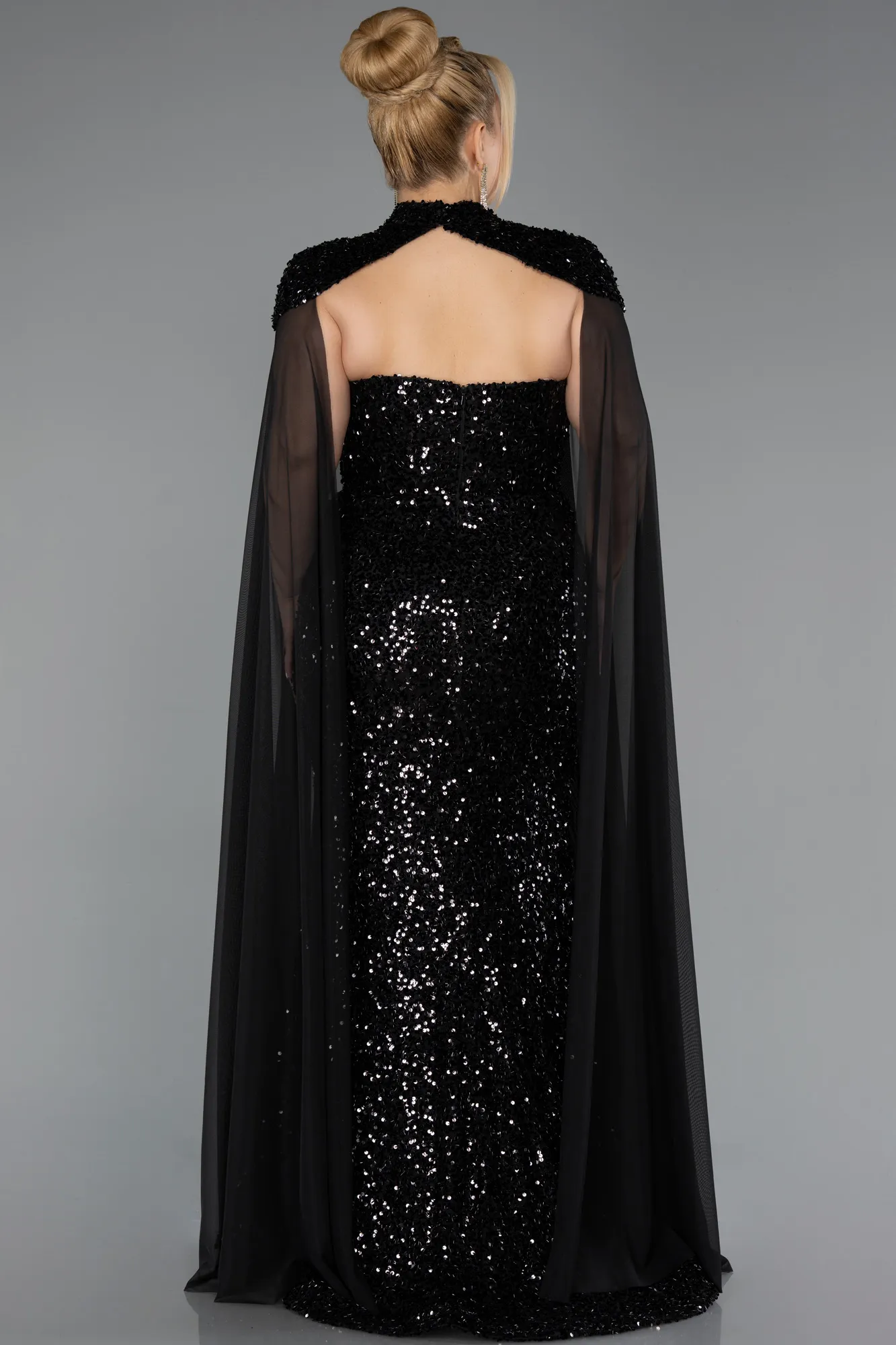 Black-Long Formal Plus Size Dress ABU5494