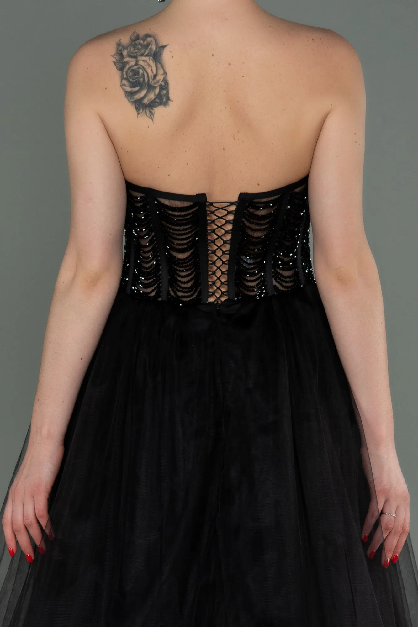 Black-Long Haute Couture ABU3084
