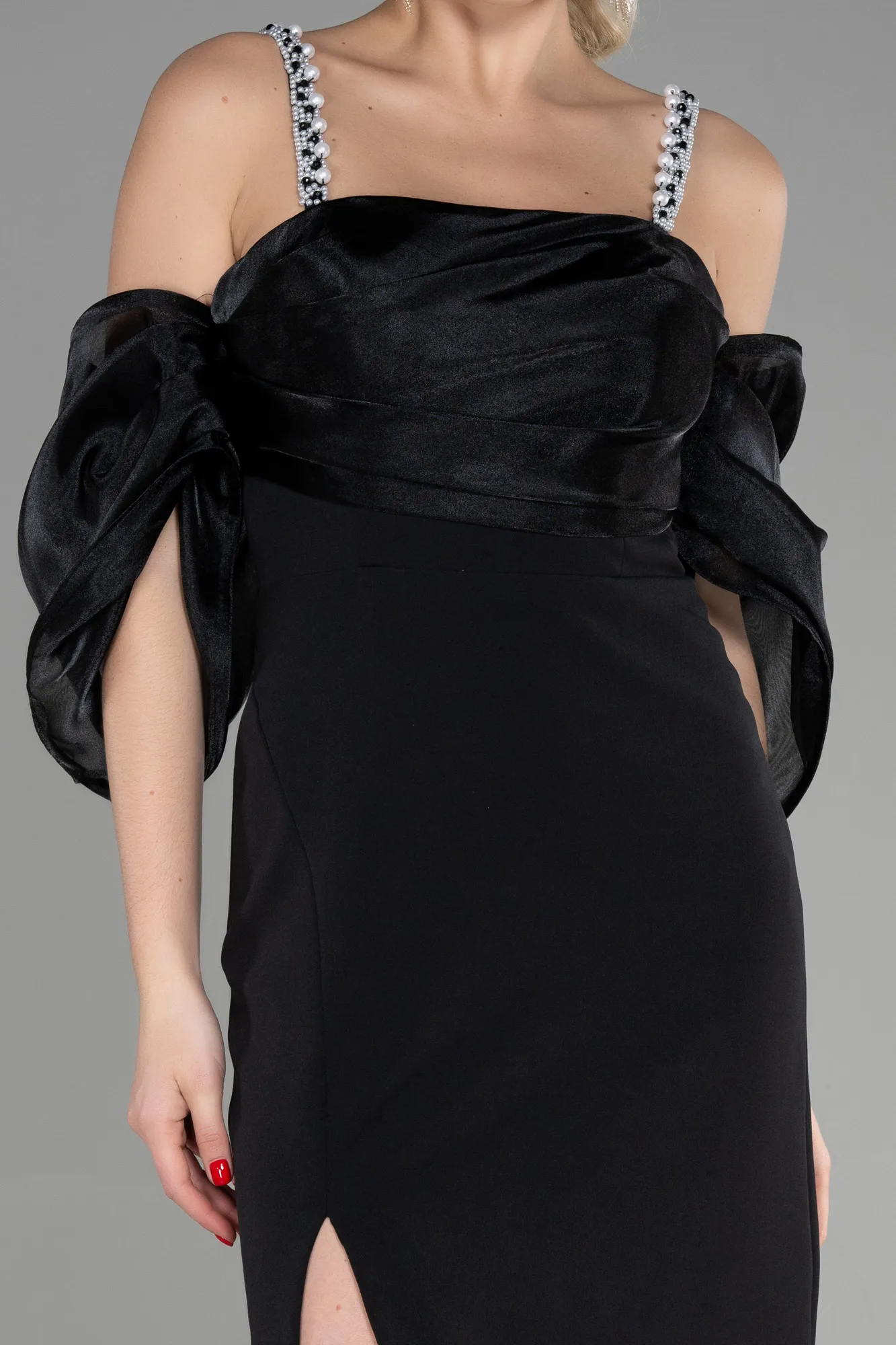 Black-Long Invitation Dress ABU2911