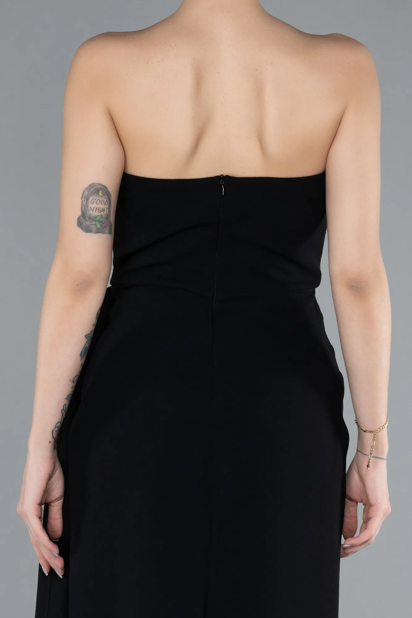 Black-Long Mermaid Evening Gown ABU4666