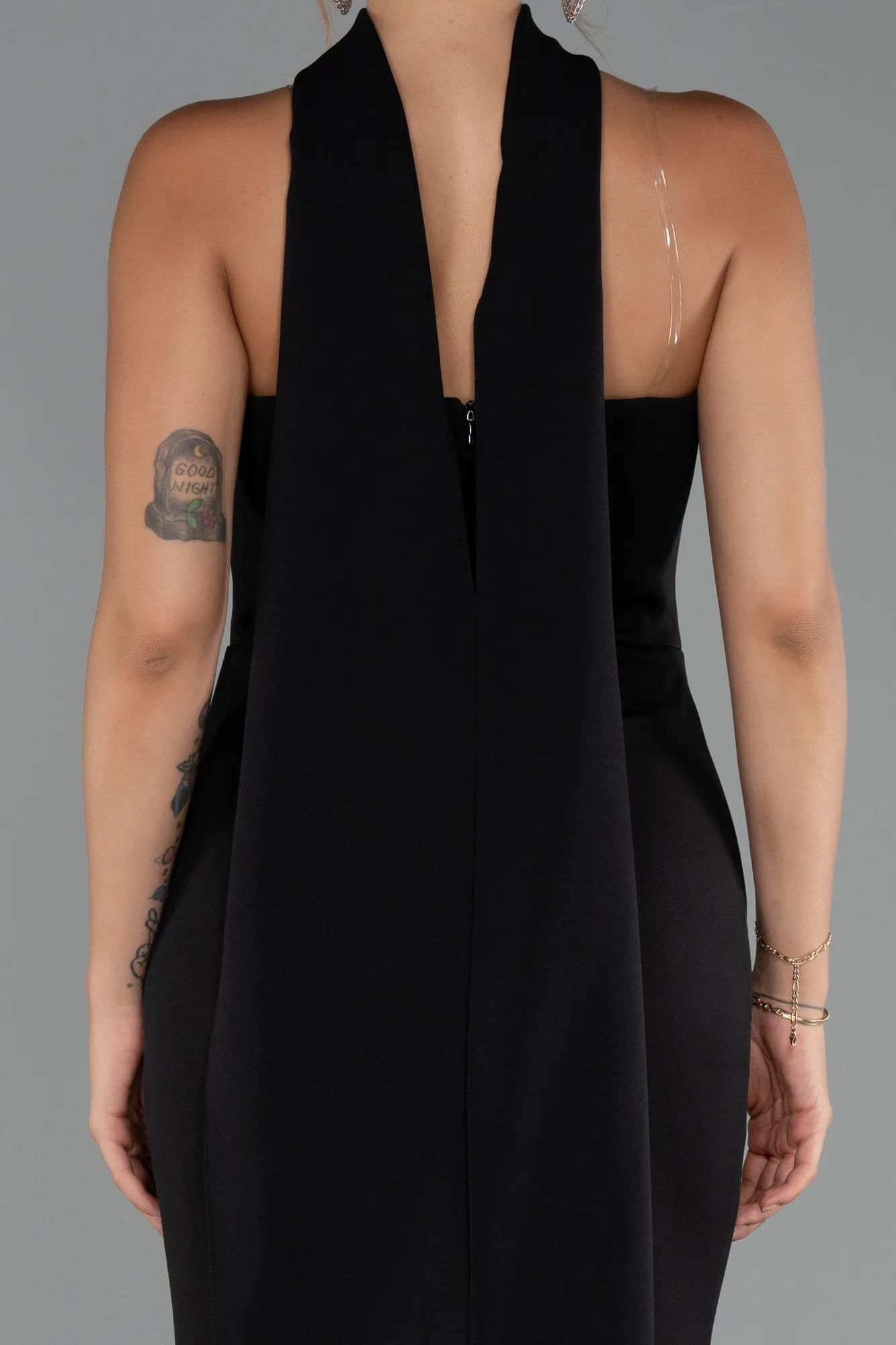 Black-Long Mermaid Evening Gown ABU5282