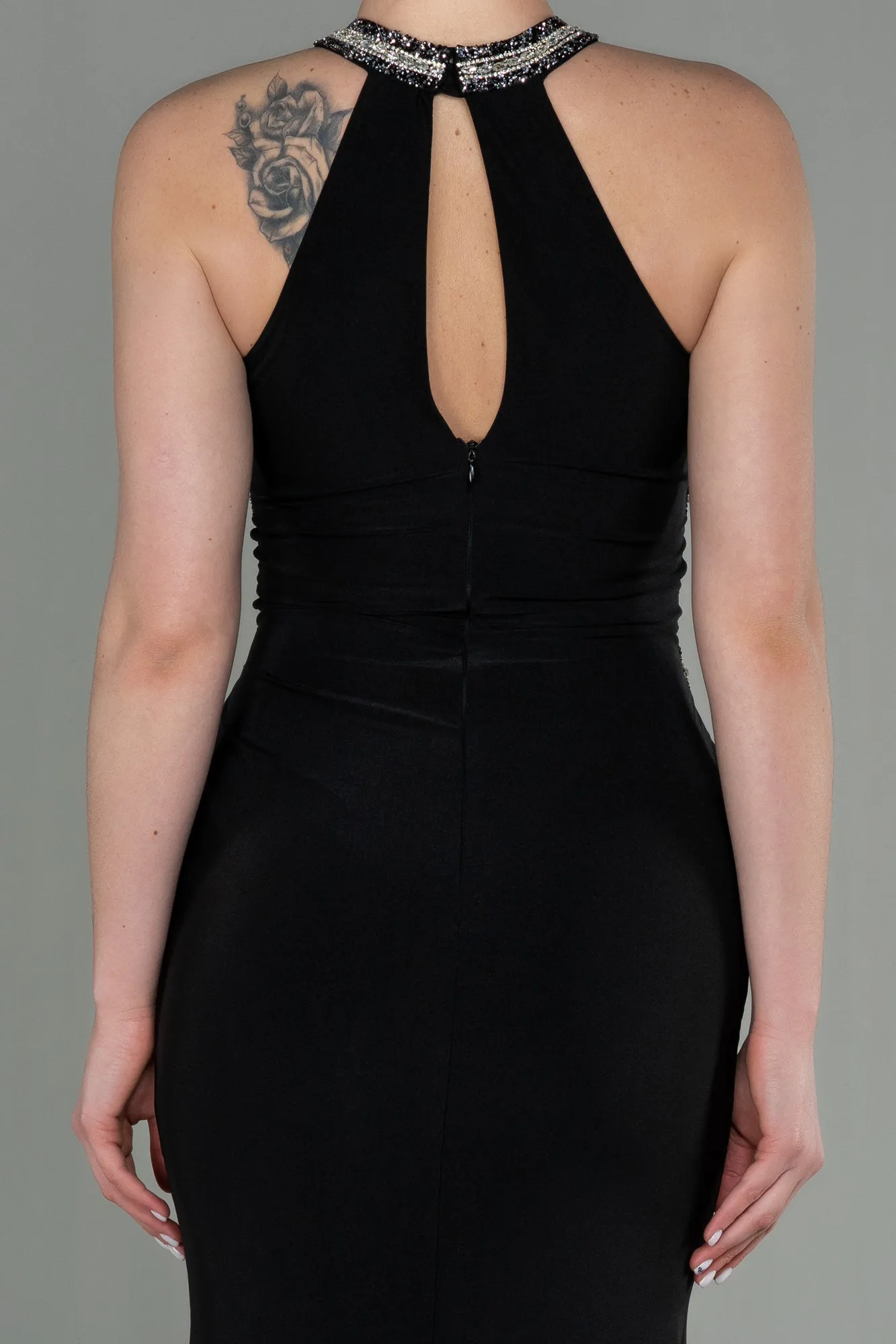 Black-Long Mermaid Prom Dress ABU2940