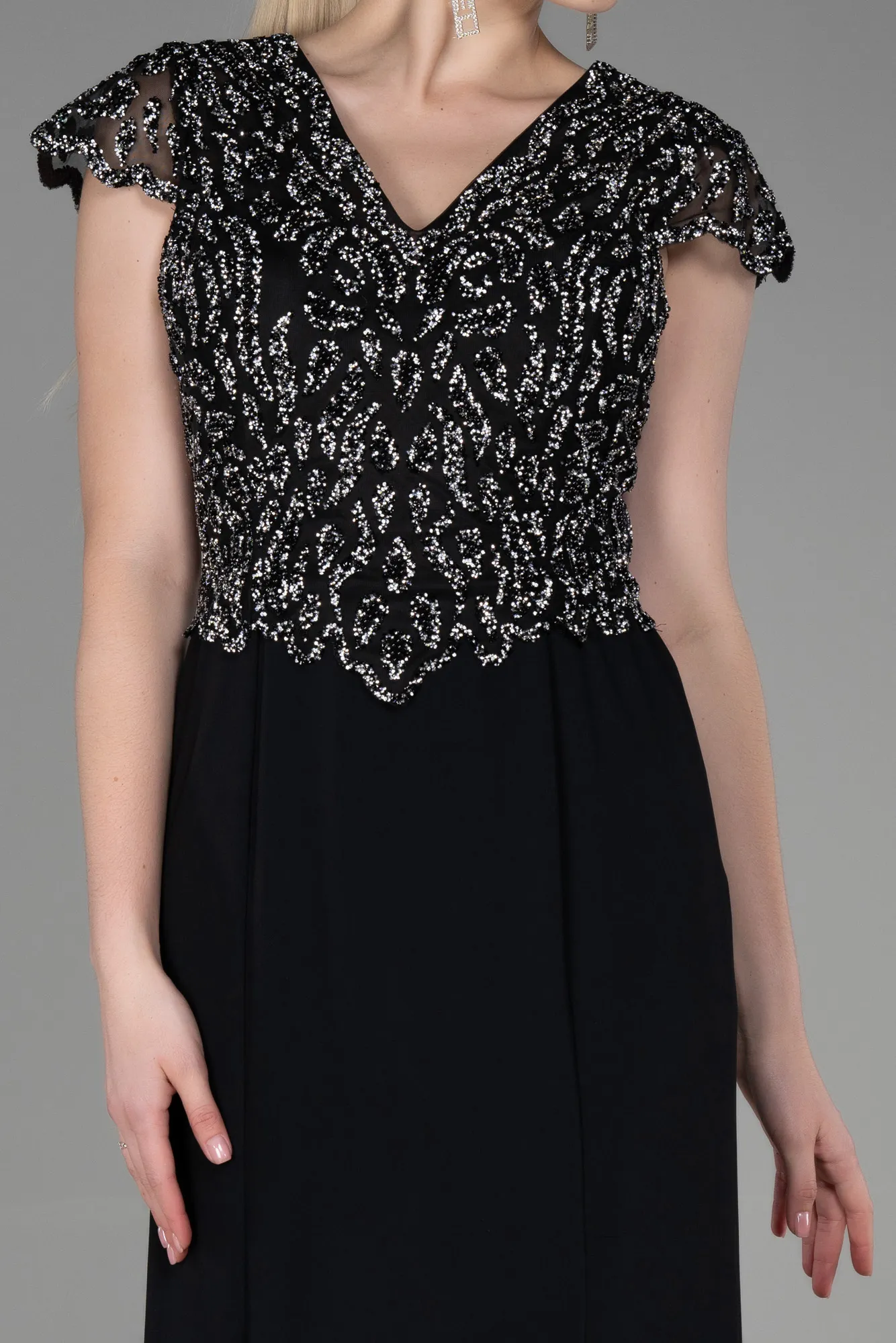 Black-Long Mermaid Prom Dress ABU3102