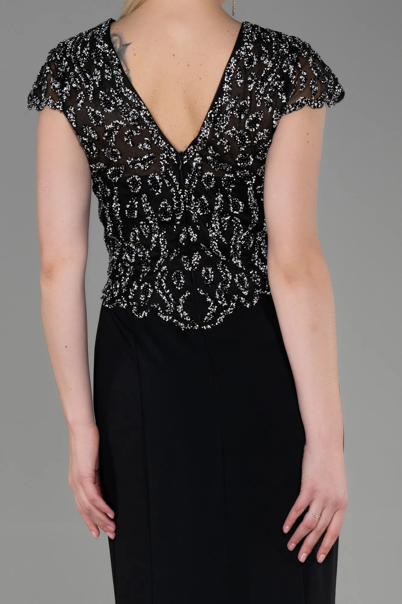 Black-Long Mermaid Prom Dress ABU3102