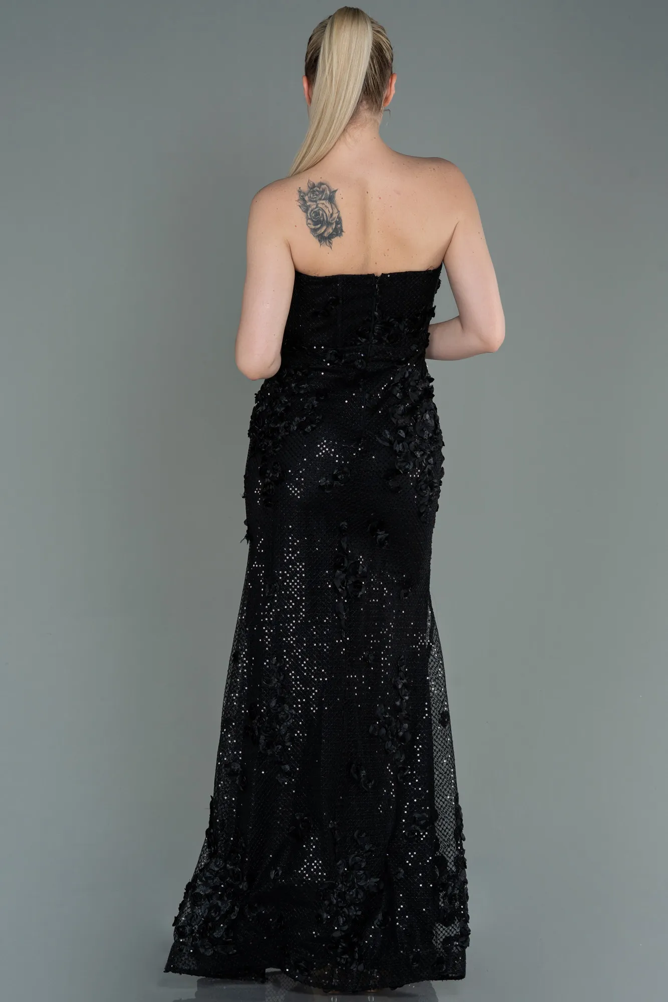 Black-Long Mermaid Prom Dress ABU3120