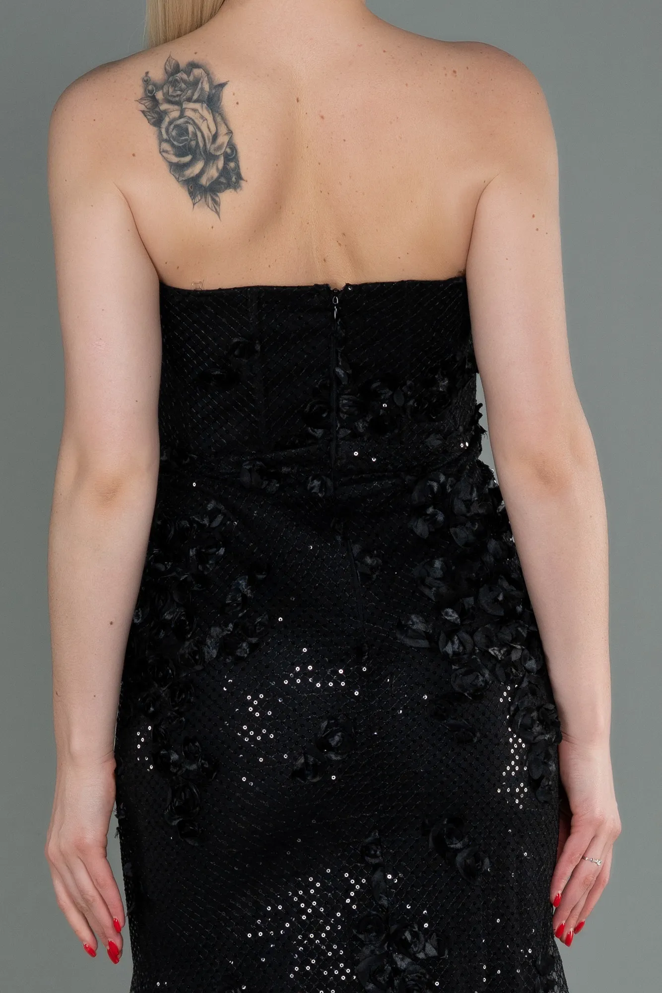 Black-Long Mermaid Prom Dress ABU3120