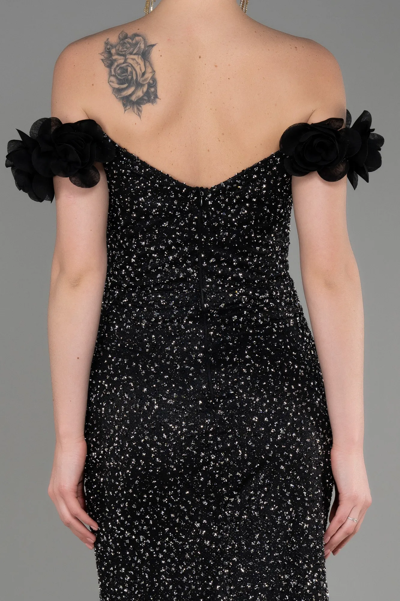 Black-Long Mermaid Prom Dress ABU3776